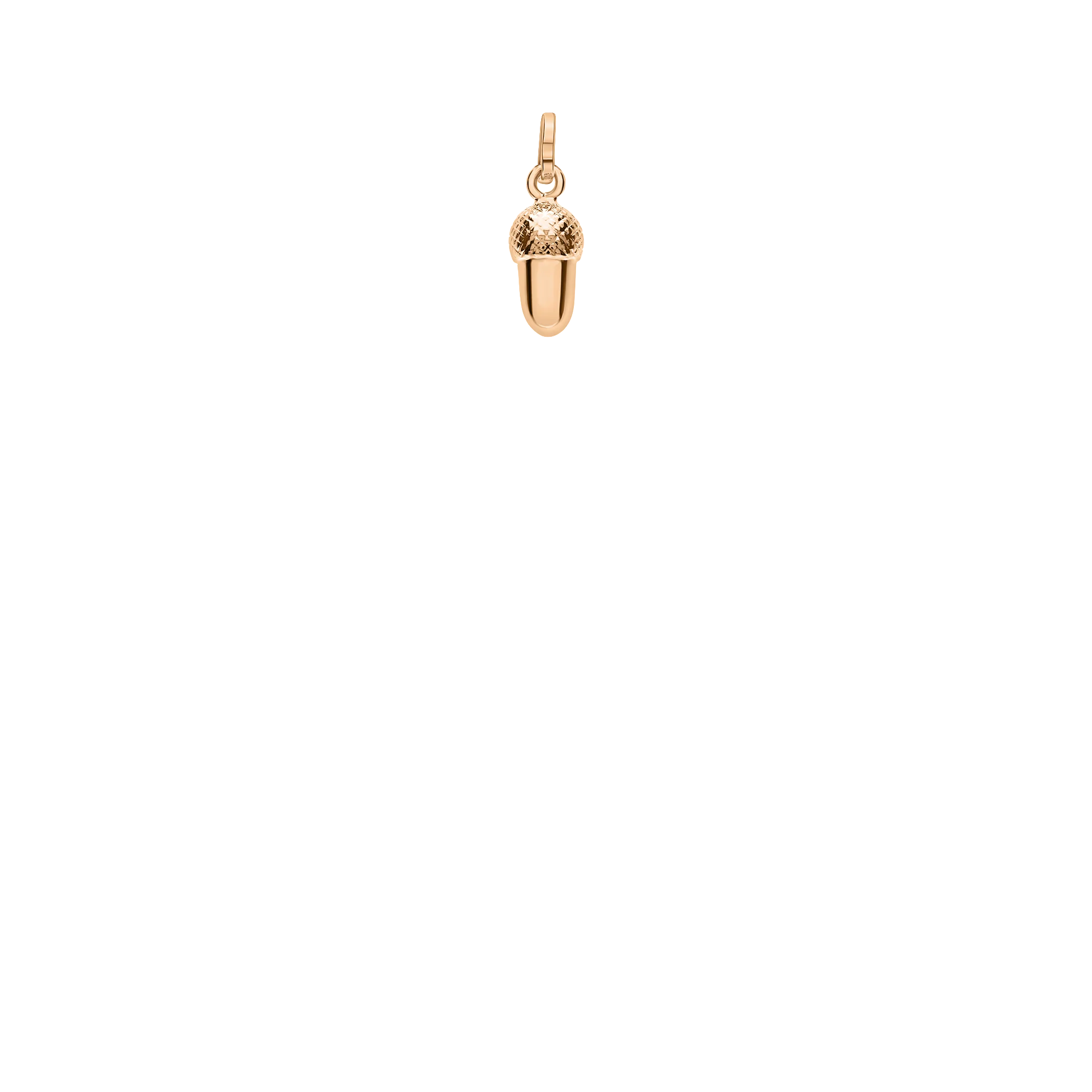 Acorn pendant 1.11g 18K rose gold - Image 2
