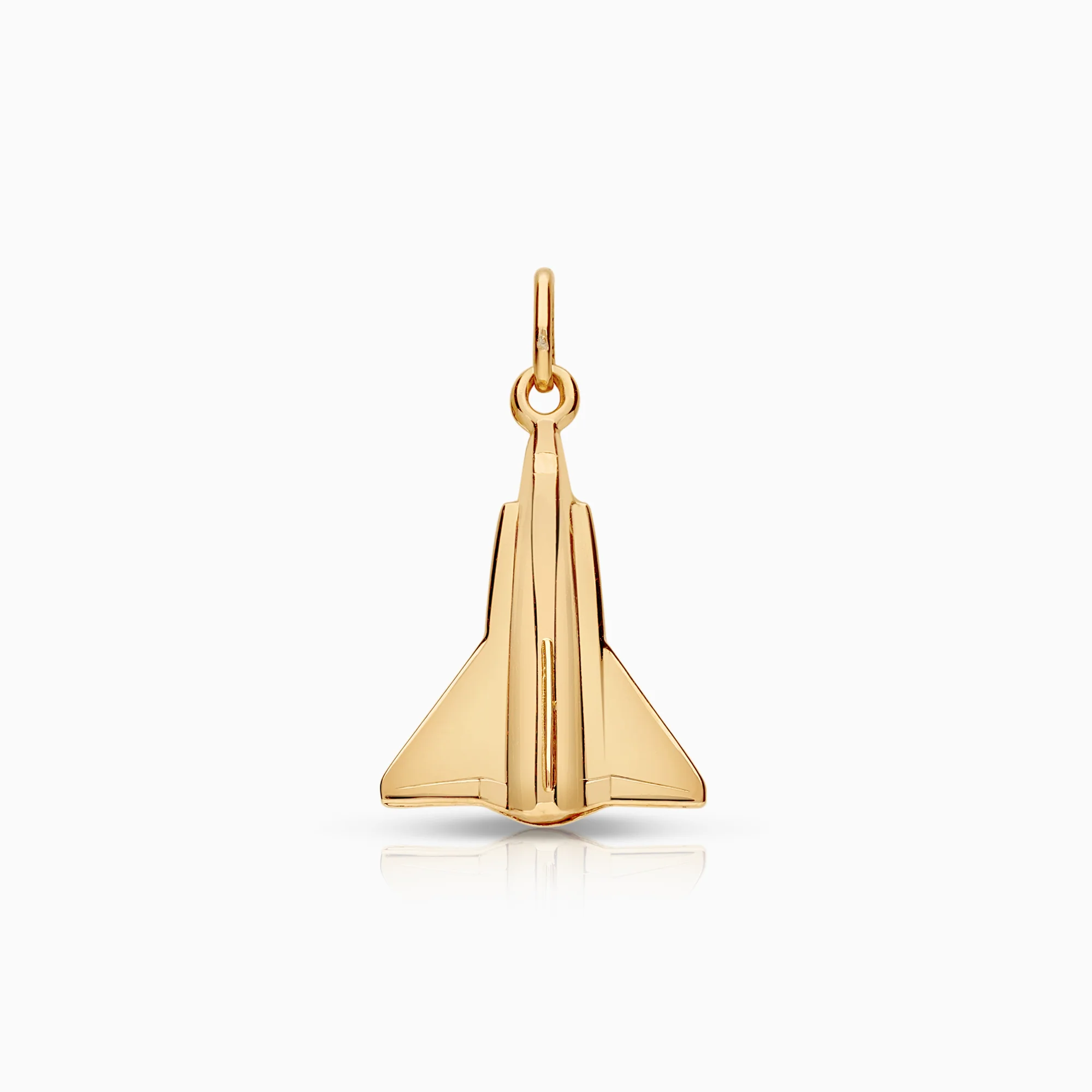 Airplane pendant 0.86g 18K gold.