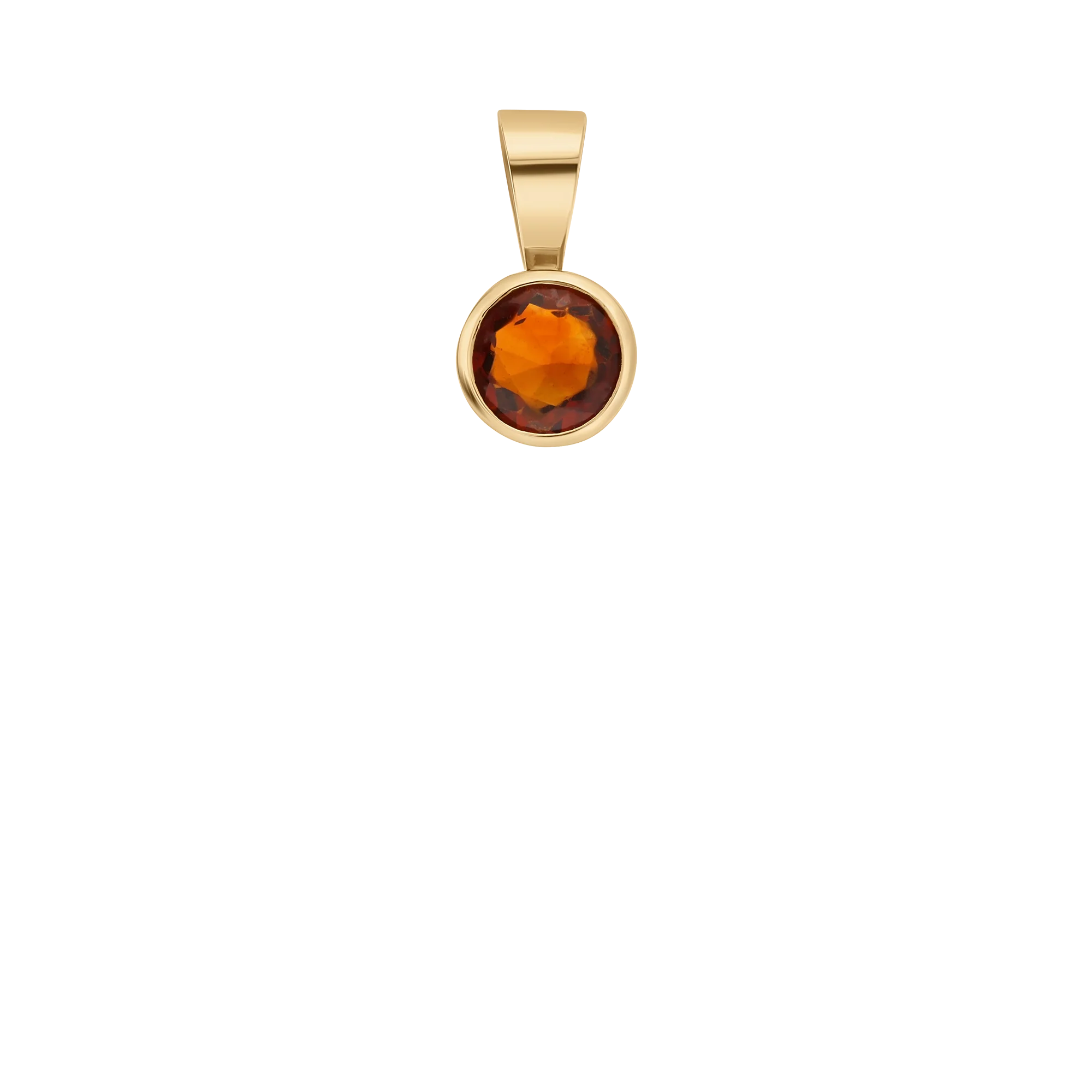 Pendant with garnet 1.41g 18K gold - Image 2