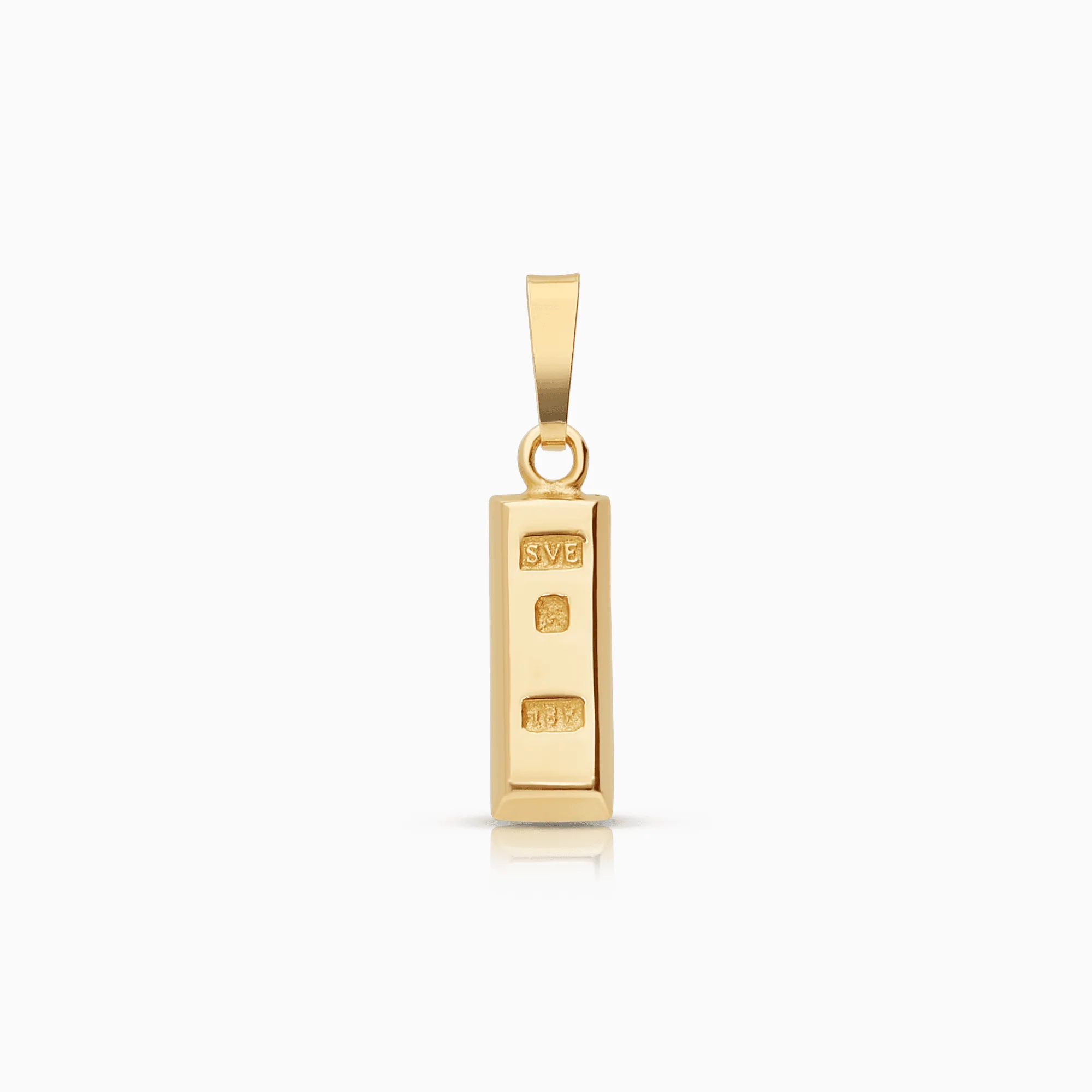 Gold bar pendant 1.34g 18K