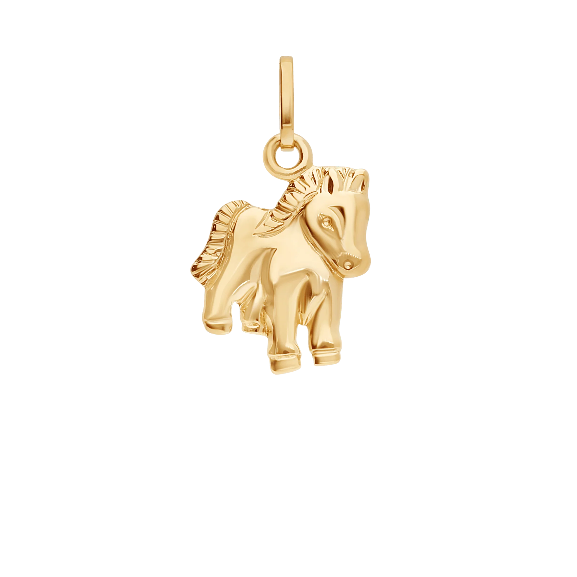 Horse Pendant 0.94g 18K Gold - Image 2