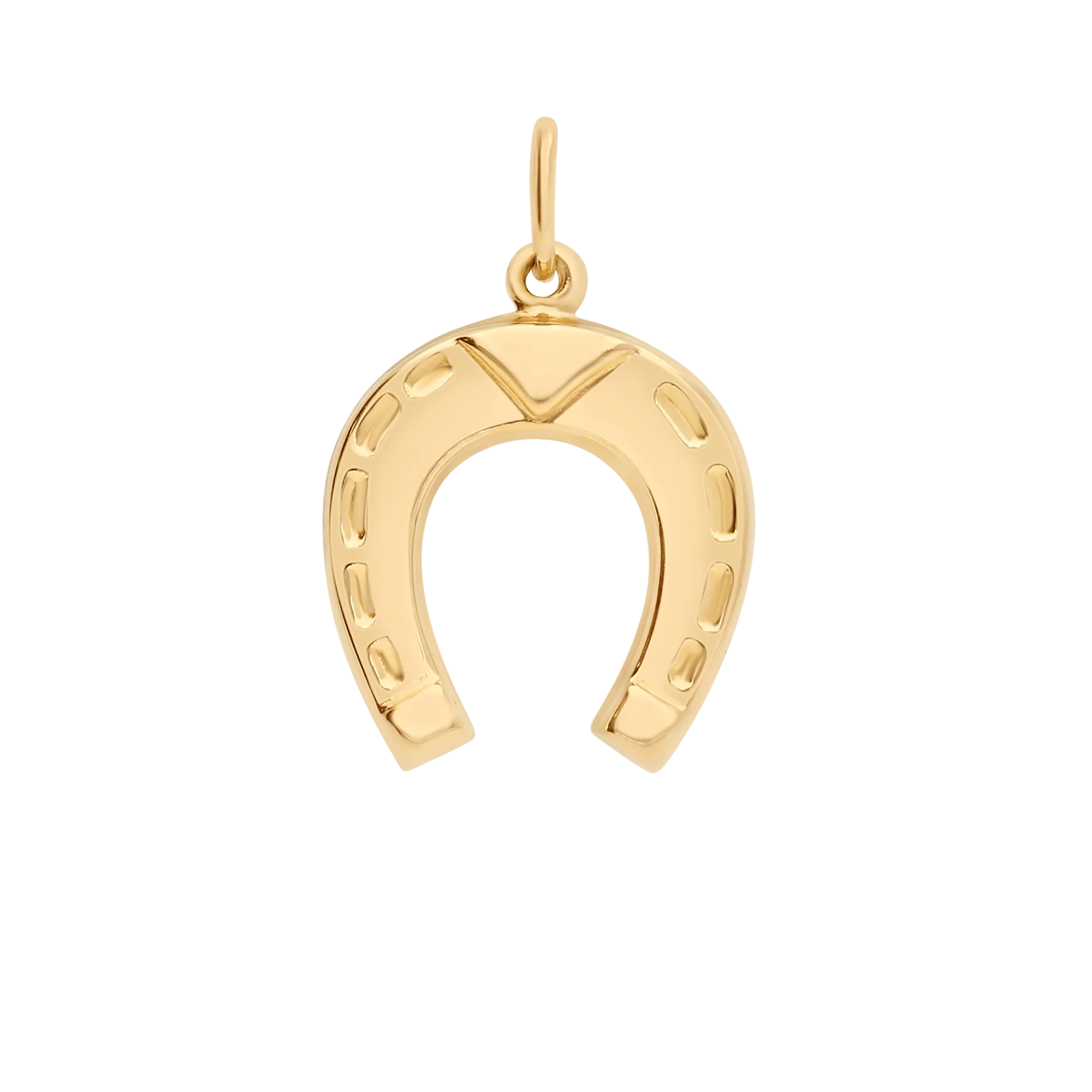 Horseshoe pendant 0.94g 18K gold - Image 2