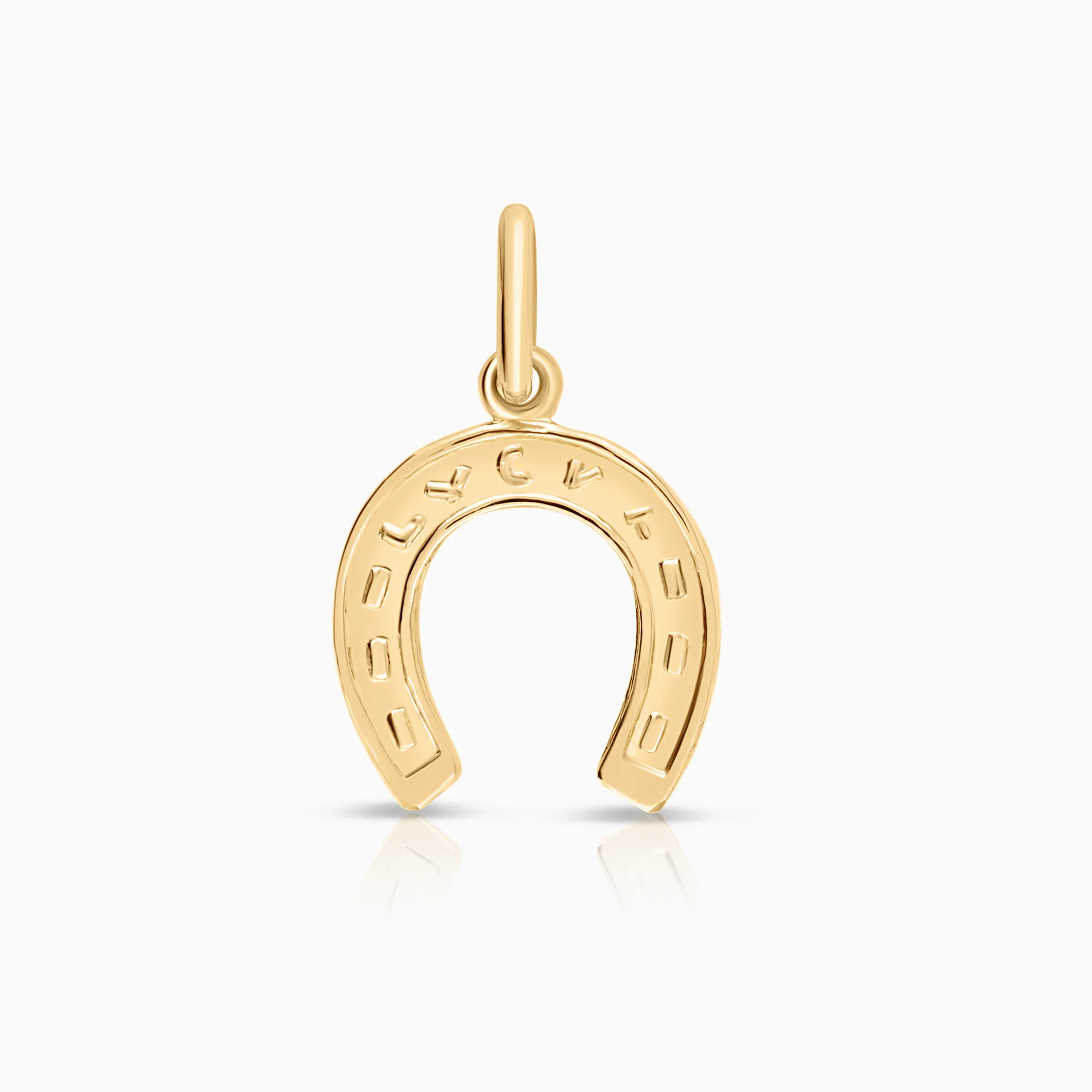 Horseshoe pendant 0.42g 18K gold