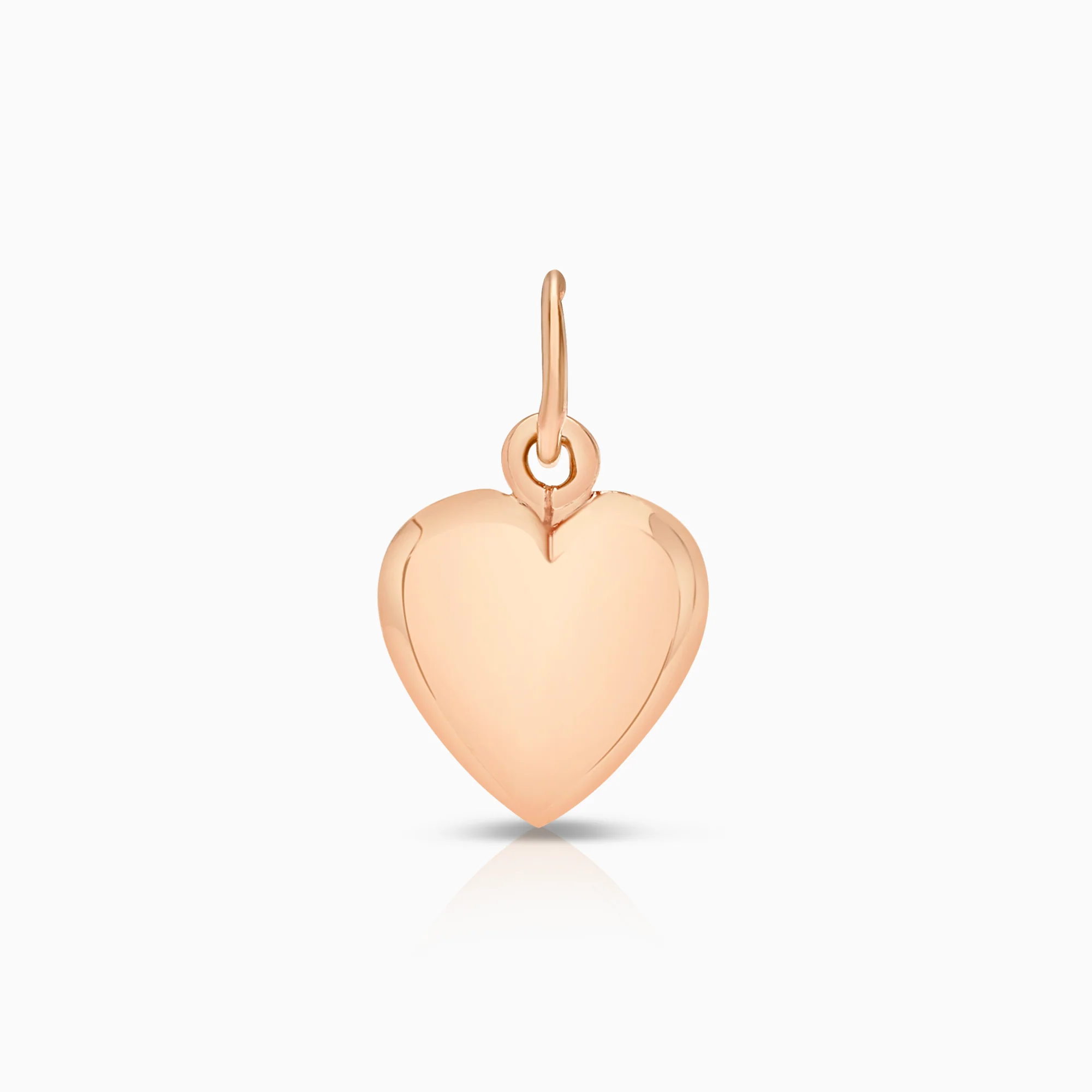 Heart pendant 0.30g 18K rose gold