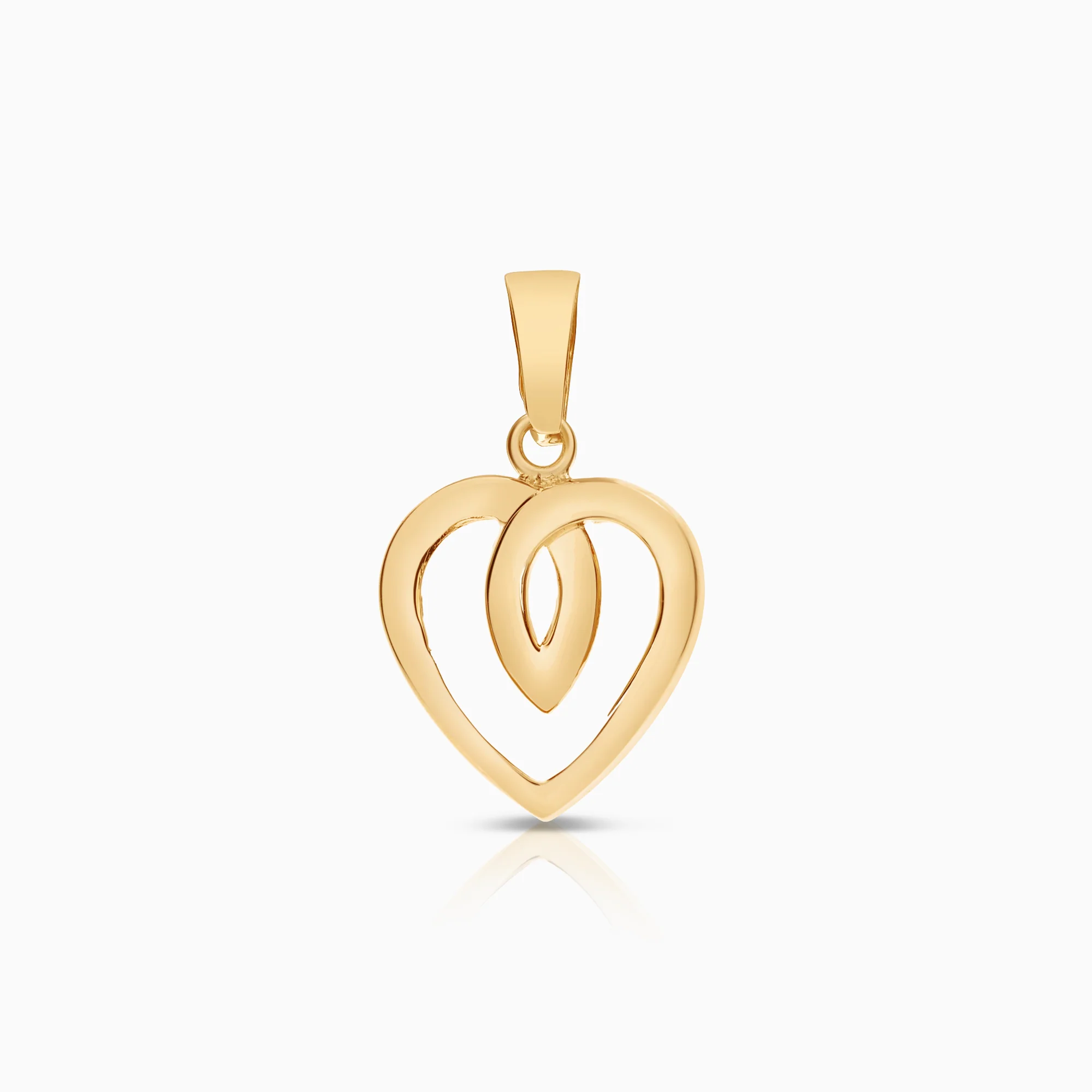 Heart pendant 0.52g 18K gold