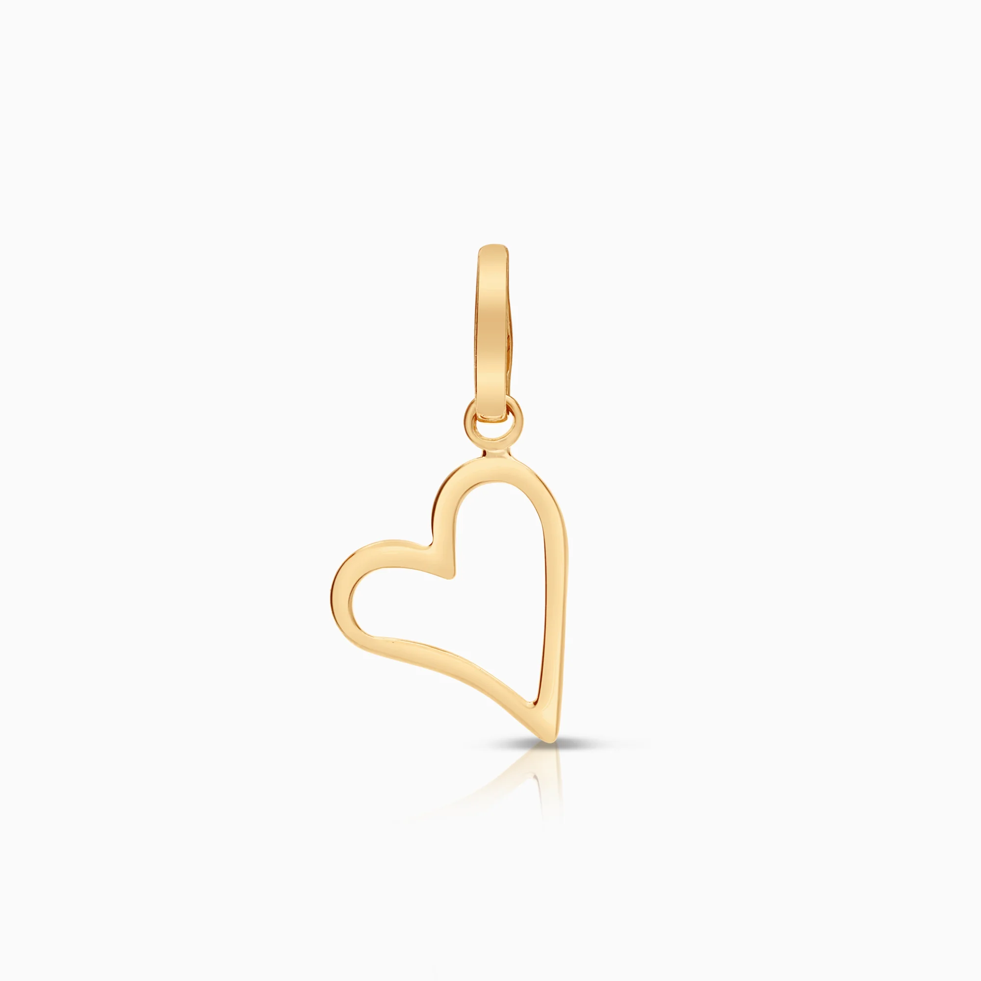 Heart pendant 0.53g 18K gold