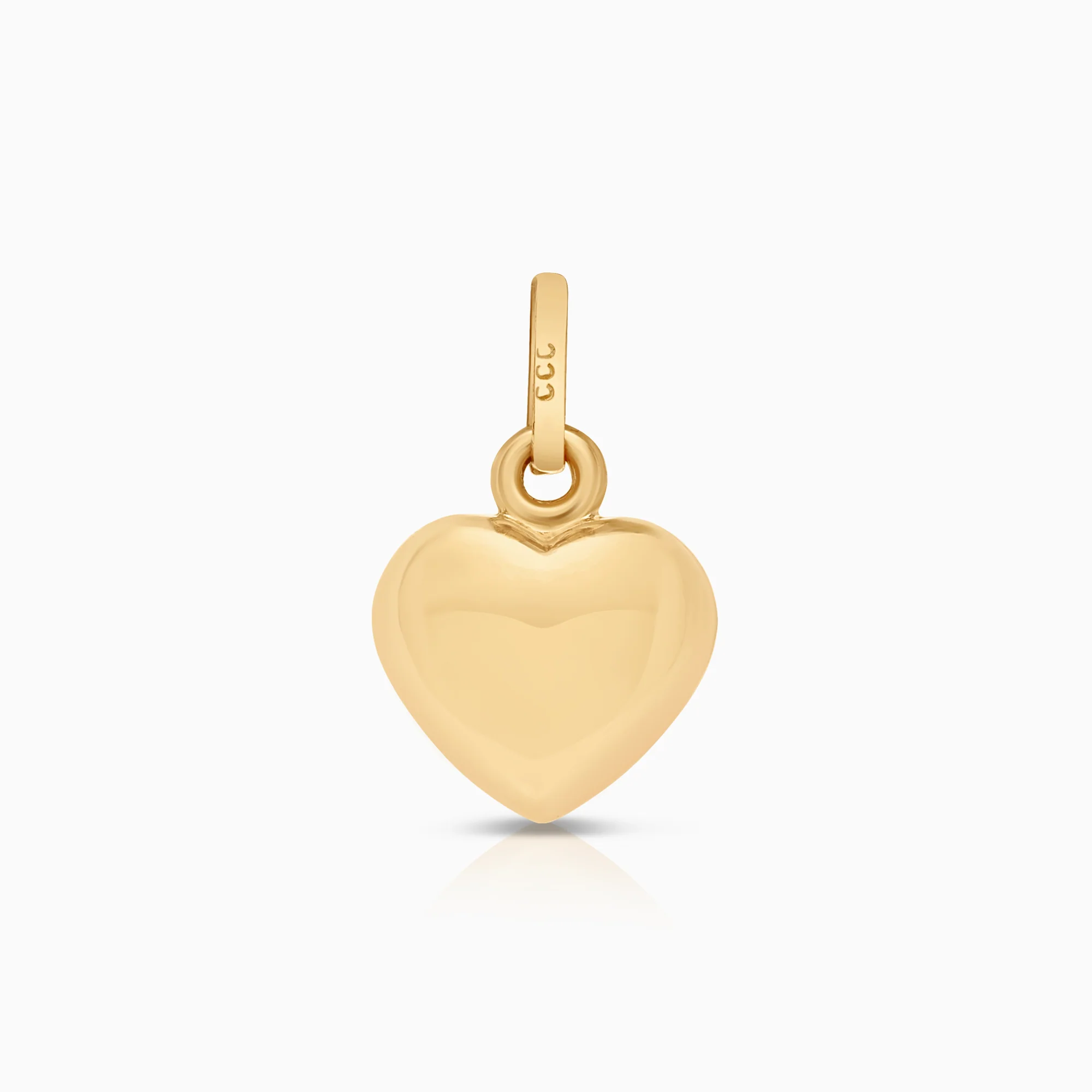 Heart pendant 0.60g 18K gold