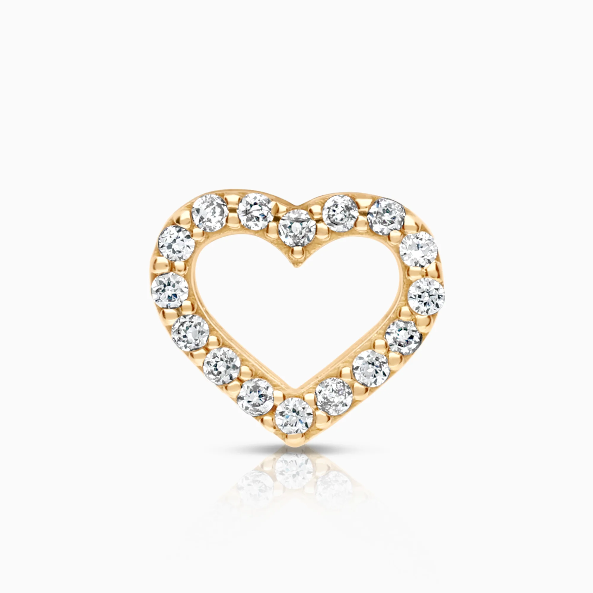 Heart pendant 0.65g 18K gold