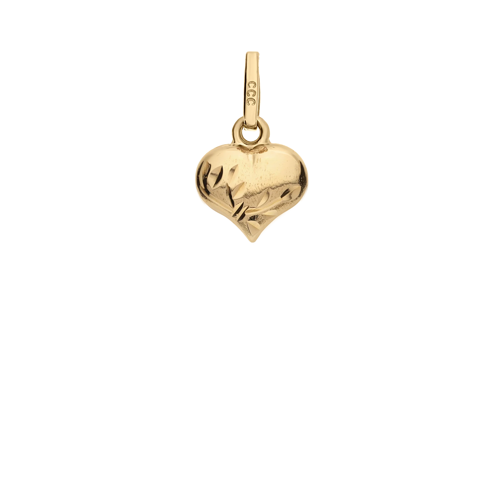 Heart pendant 0.31g 18K gold - Image 2