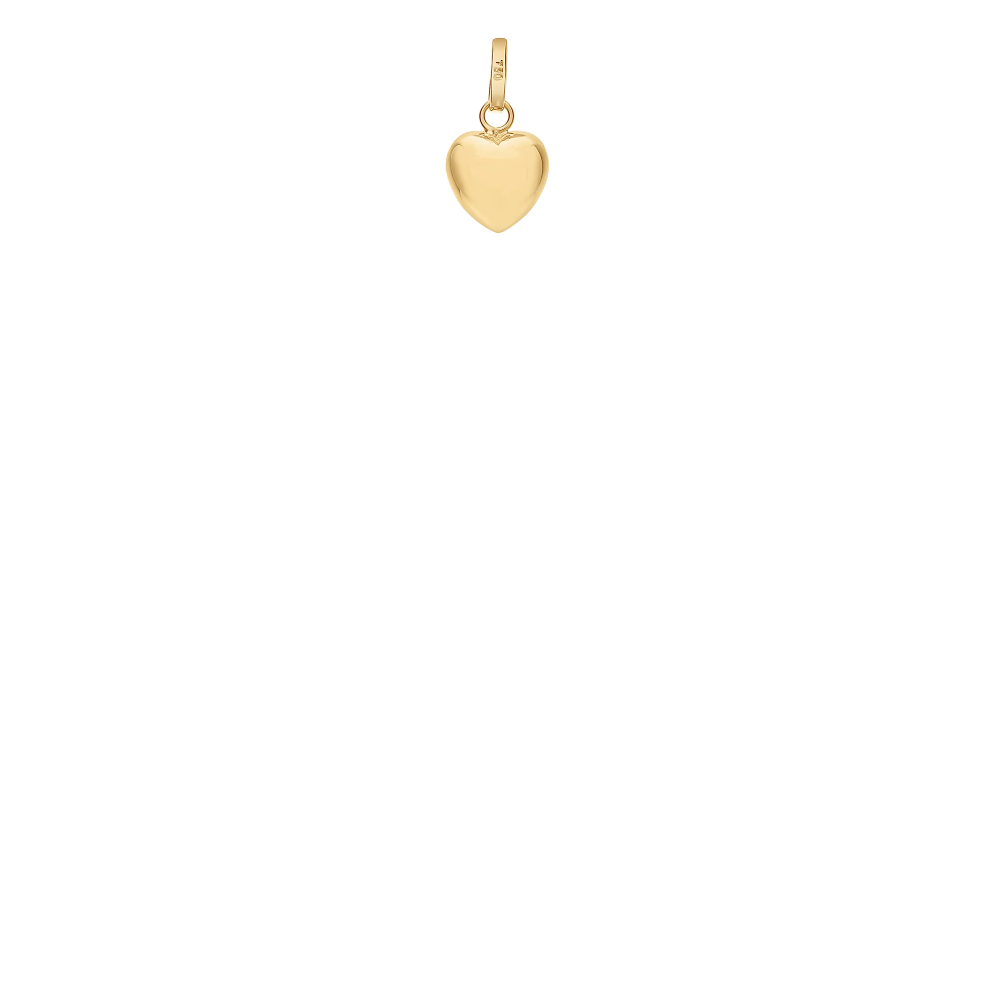 Heart pendant 0.32g 18K gold - Image 2