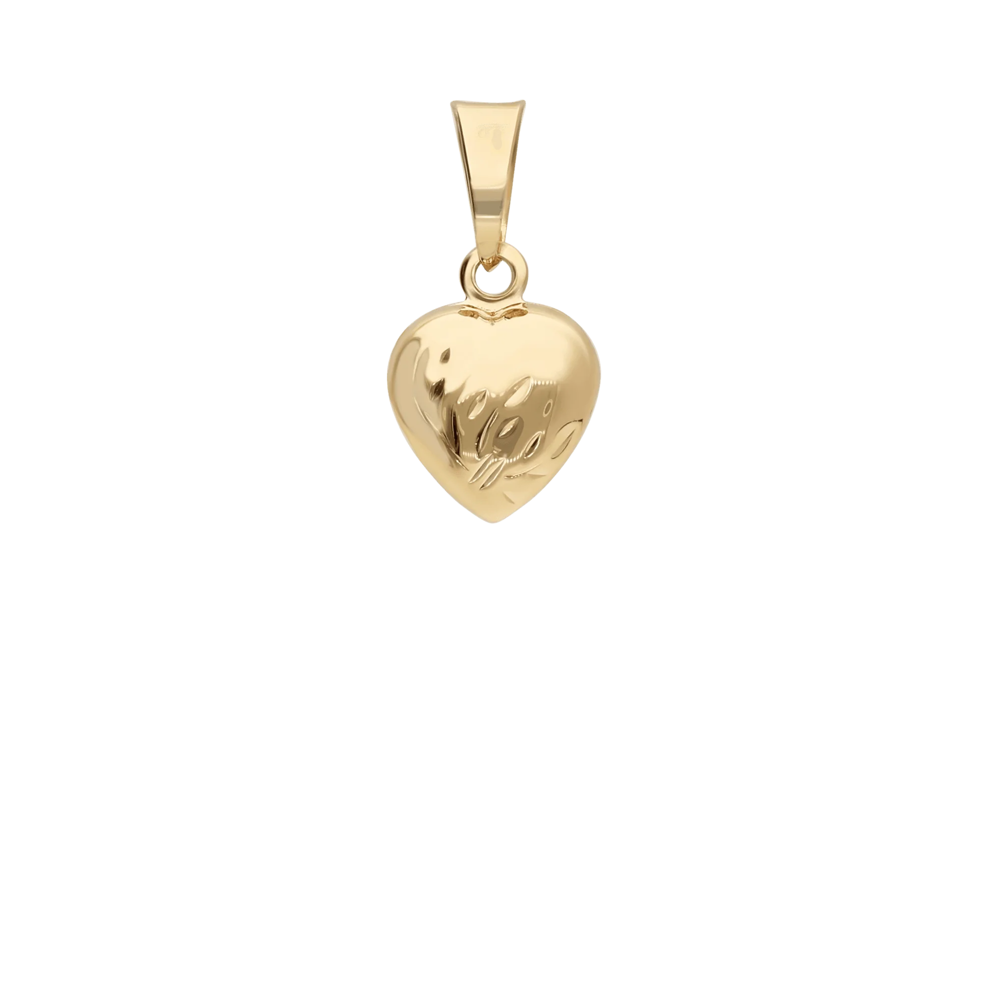 Heart pendant 0.34g 18K gold - Image 2