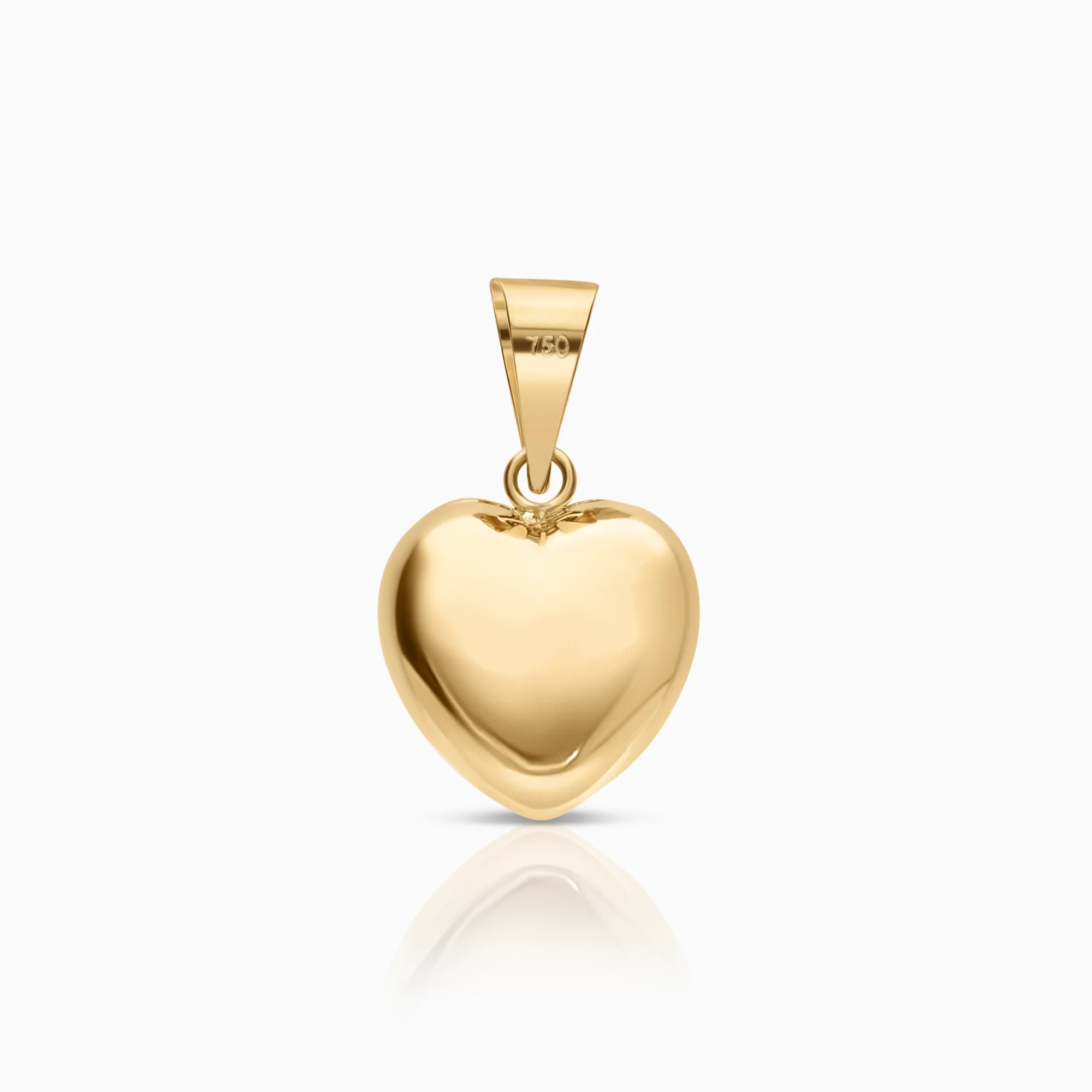 Heart pendant 0.84g 18K gold