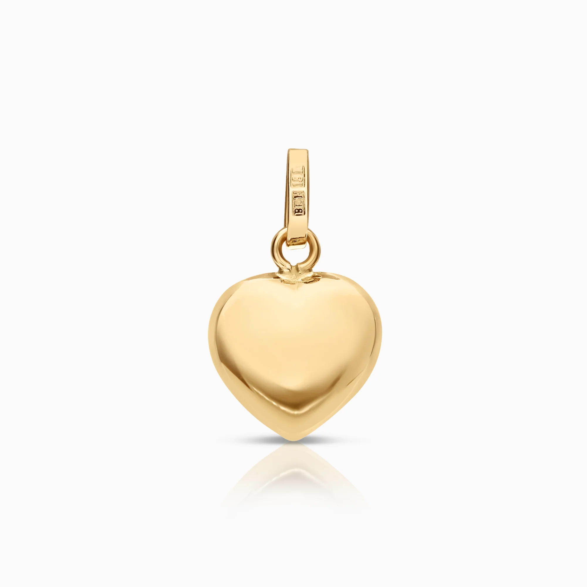 Heart pendant 0.90g 18K gold