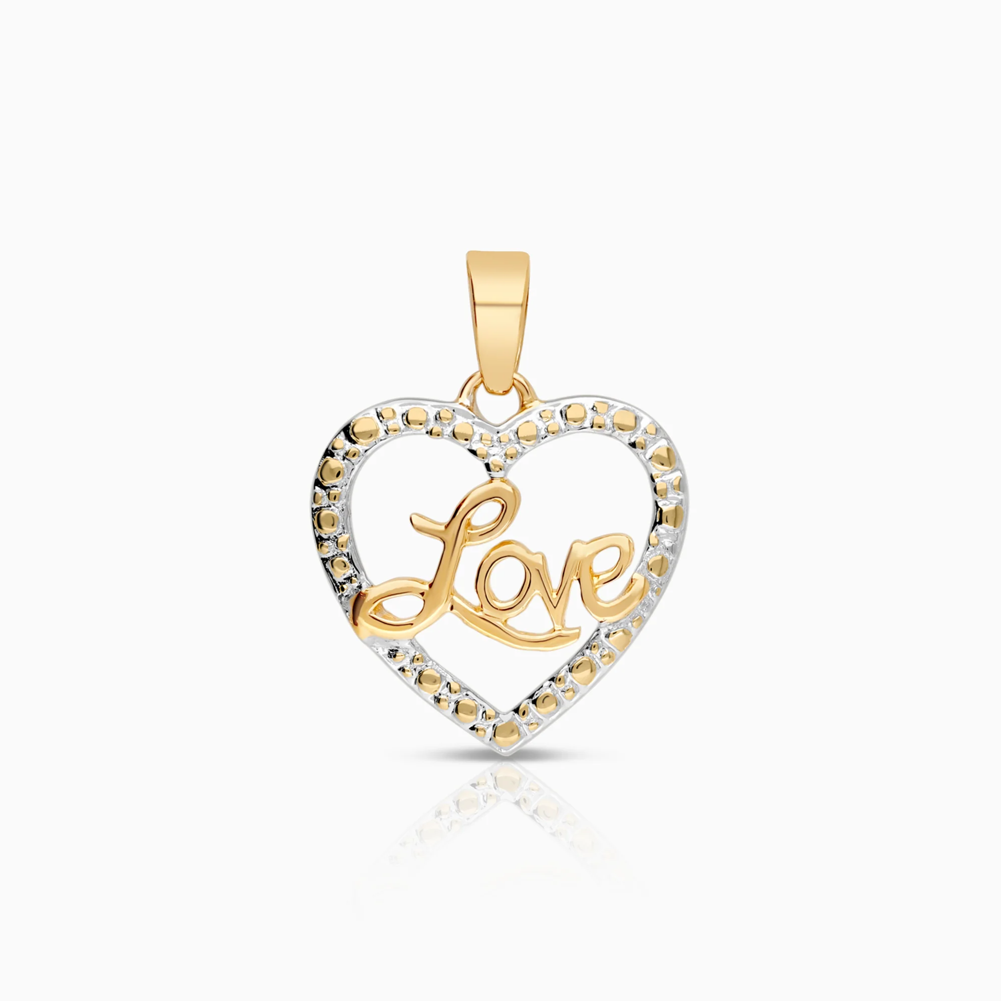 Heart pendant 1.01 g 18K gold