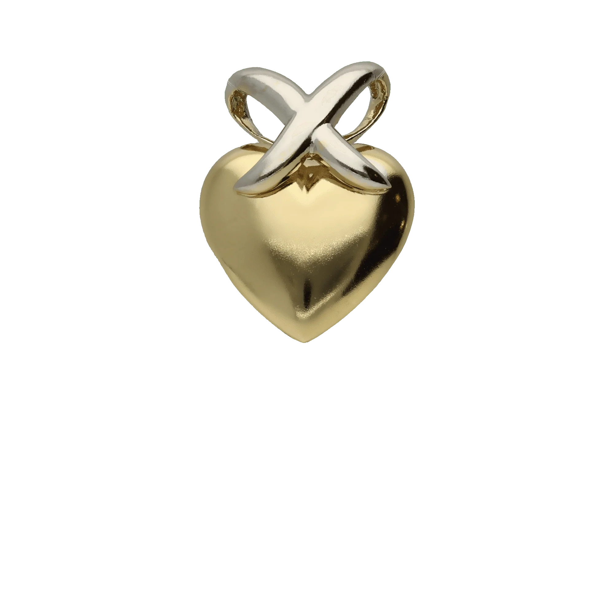 Heart pendant 1.21g 18K gold - Image 2