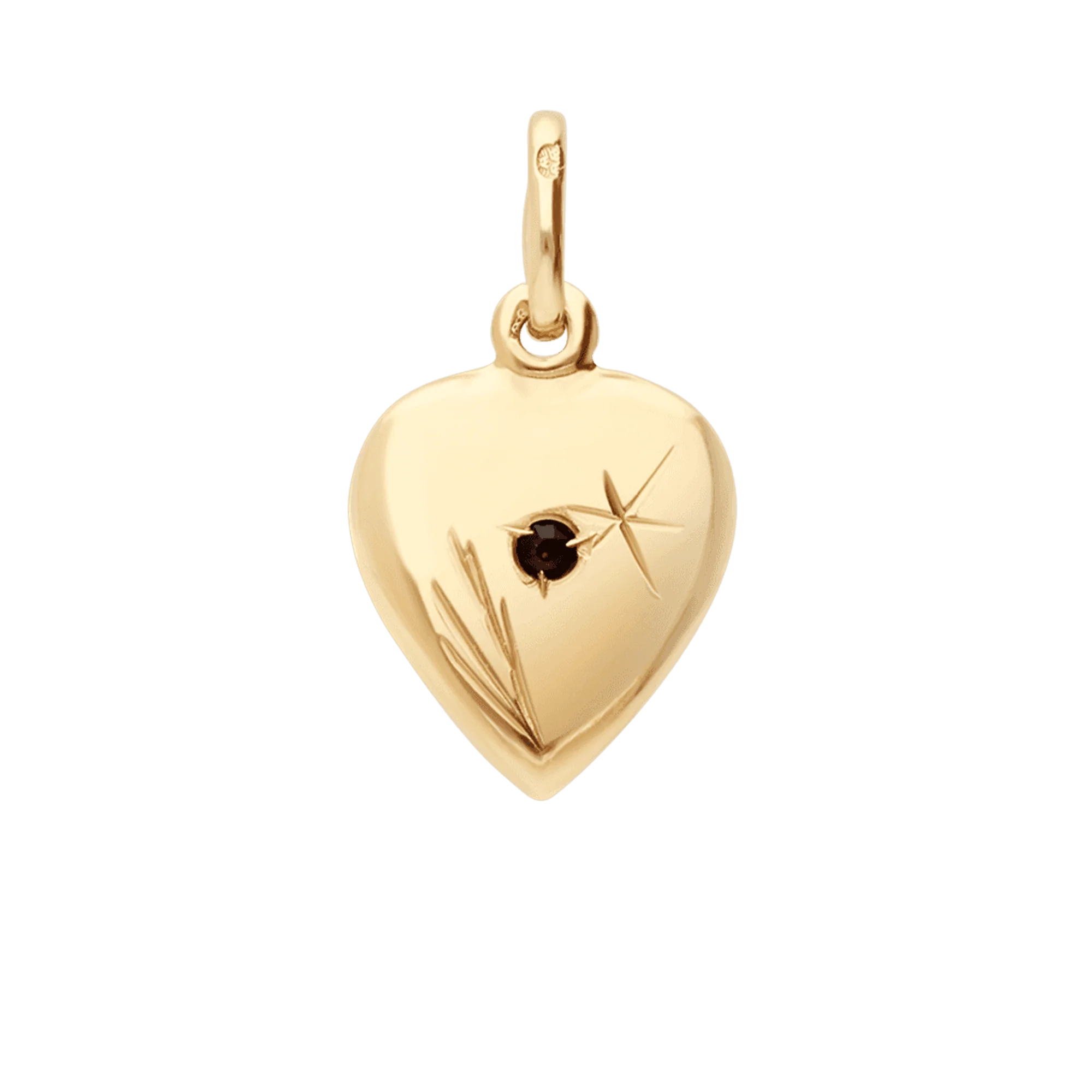 Heart pendant 1.46g 18K gold - Image 2