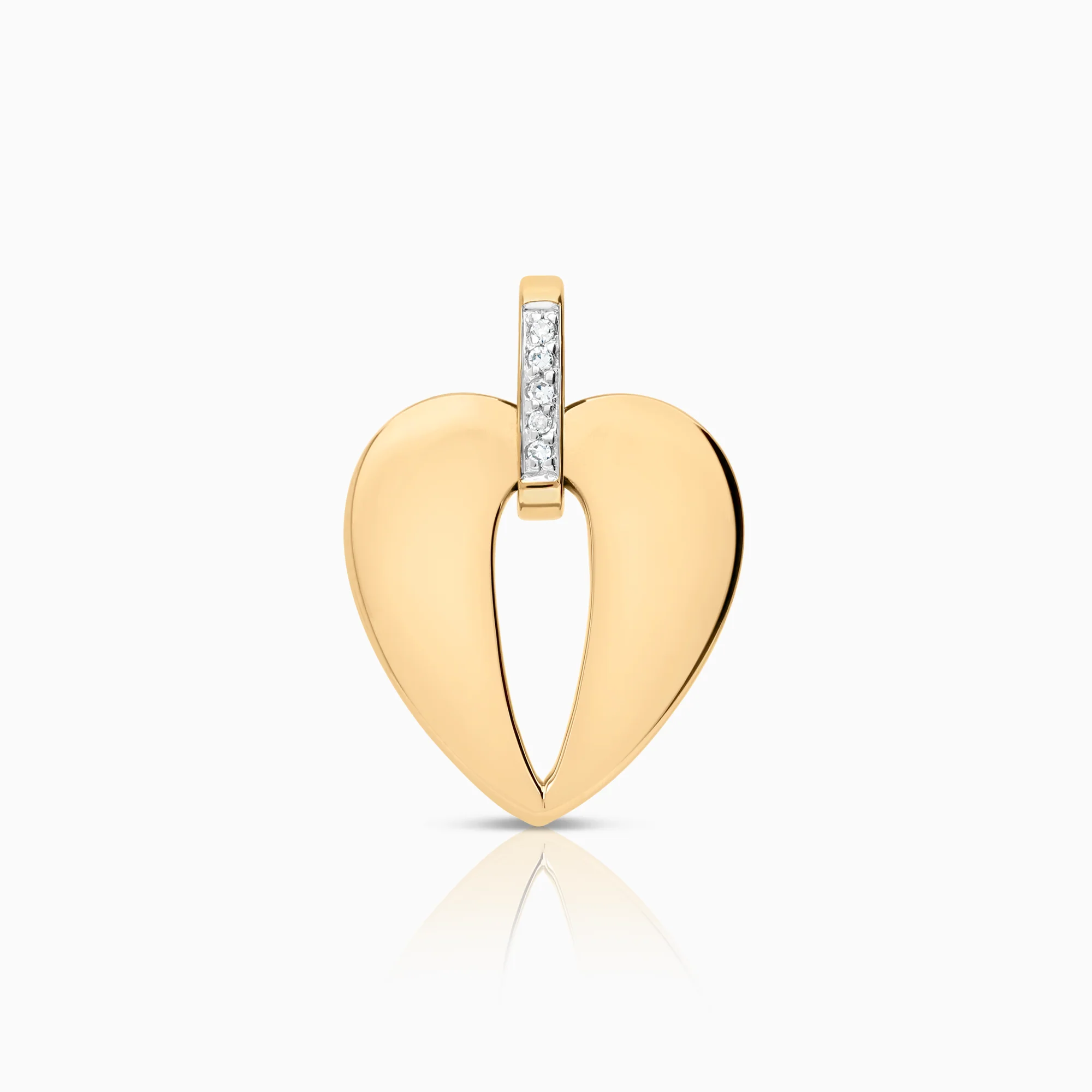 Heart pendant 2.24g 18K gold