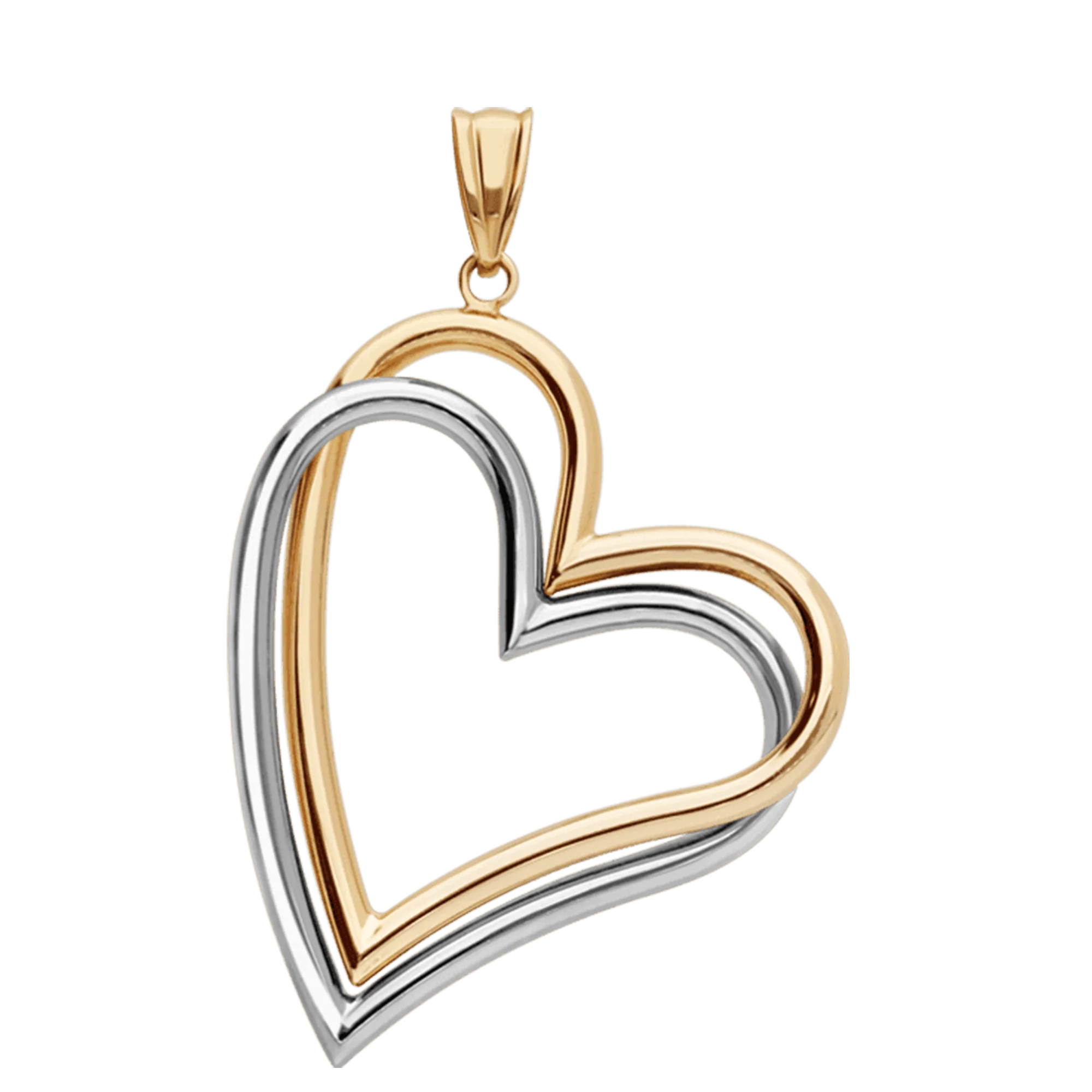 Heart pendant 2.65g 18K gold - Image 2