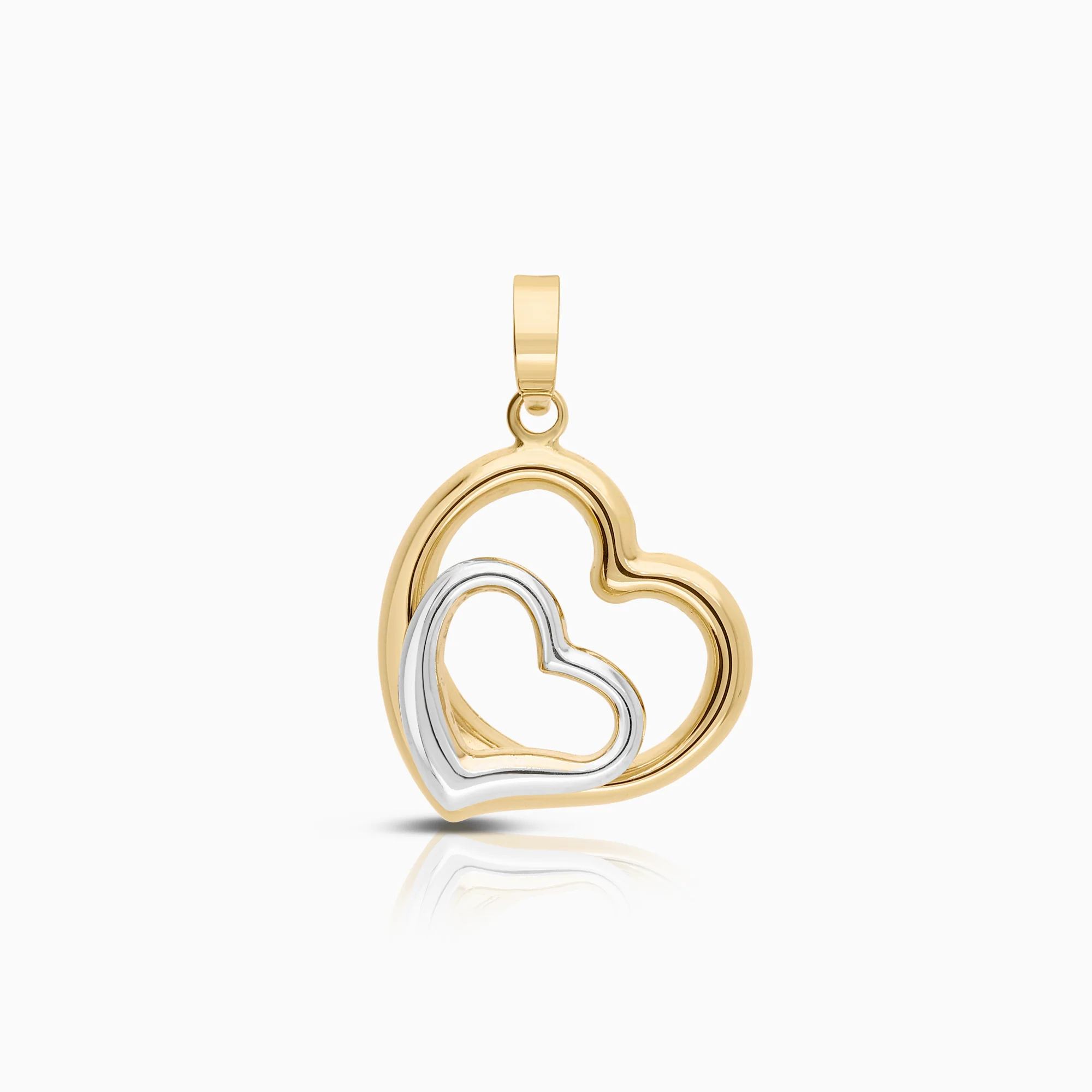 Pendant heart 1.0g 18K yellow gold