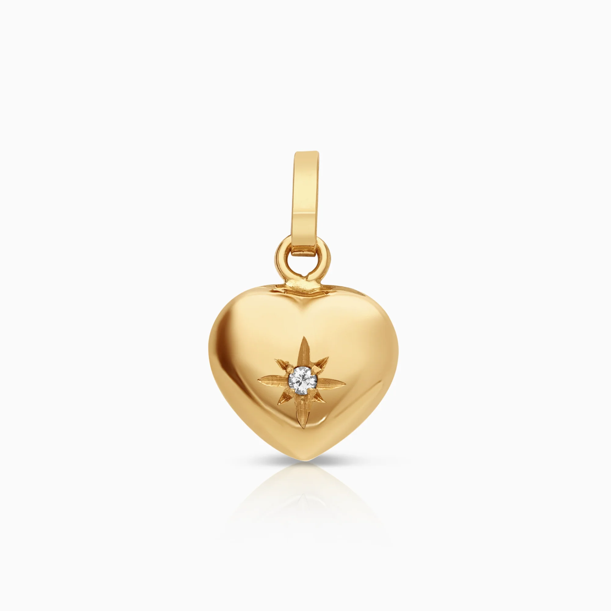 Heart pendant 0.69g 18K gold