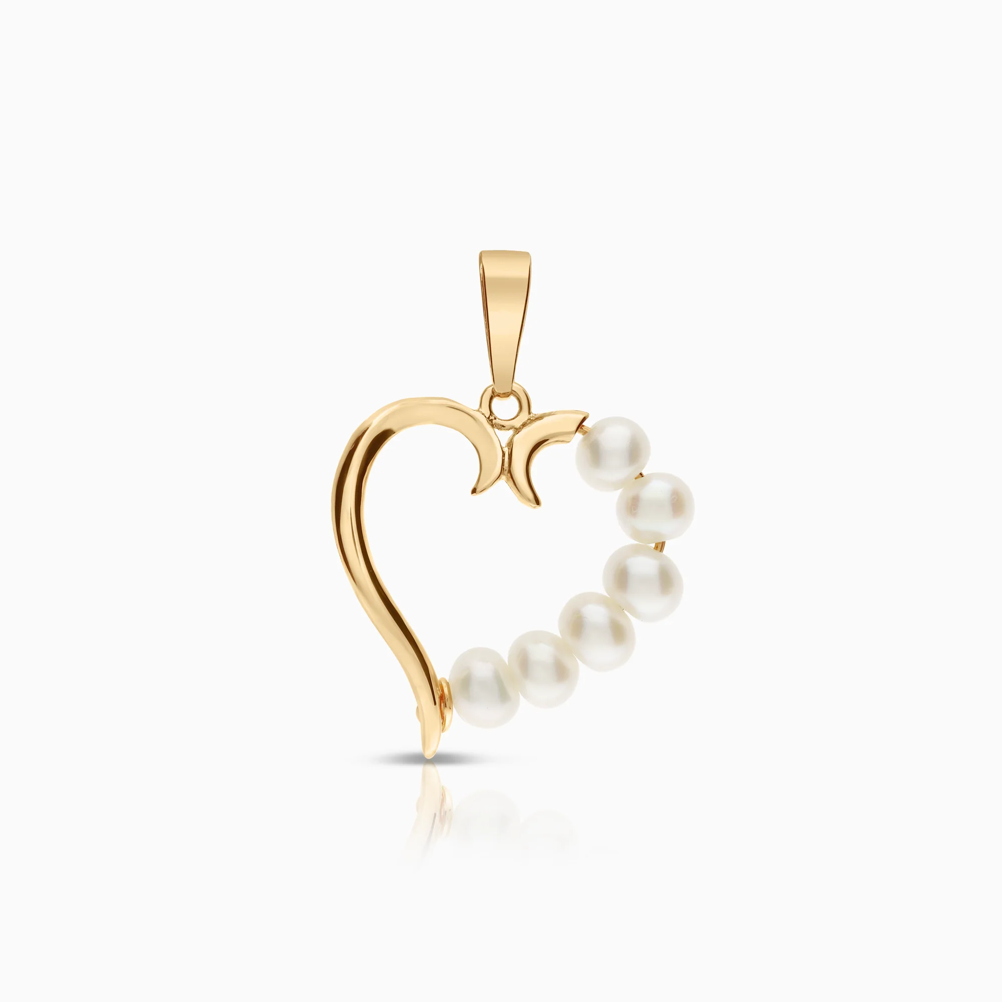Heart pendant 1.22g 18K gold