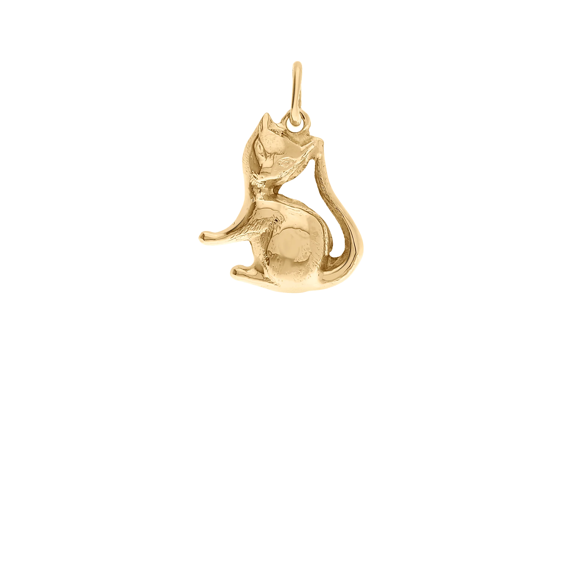 Pendant cat 1.22g 18K gold - Image 2