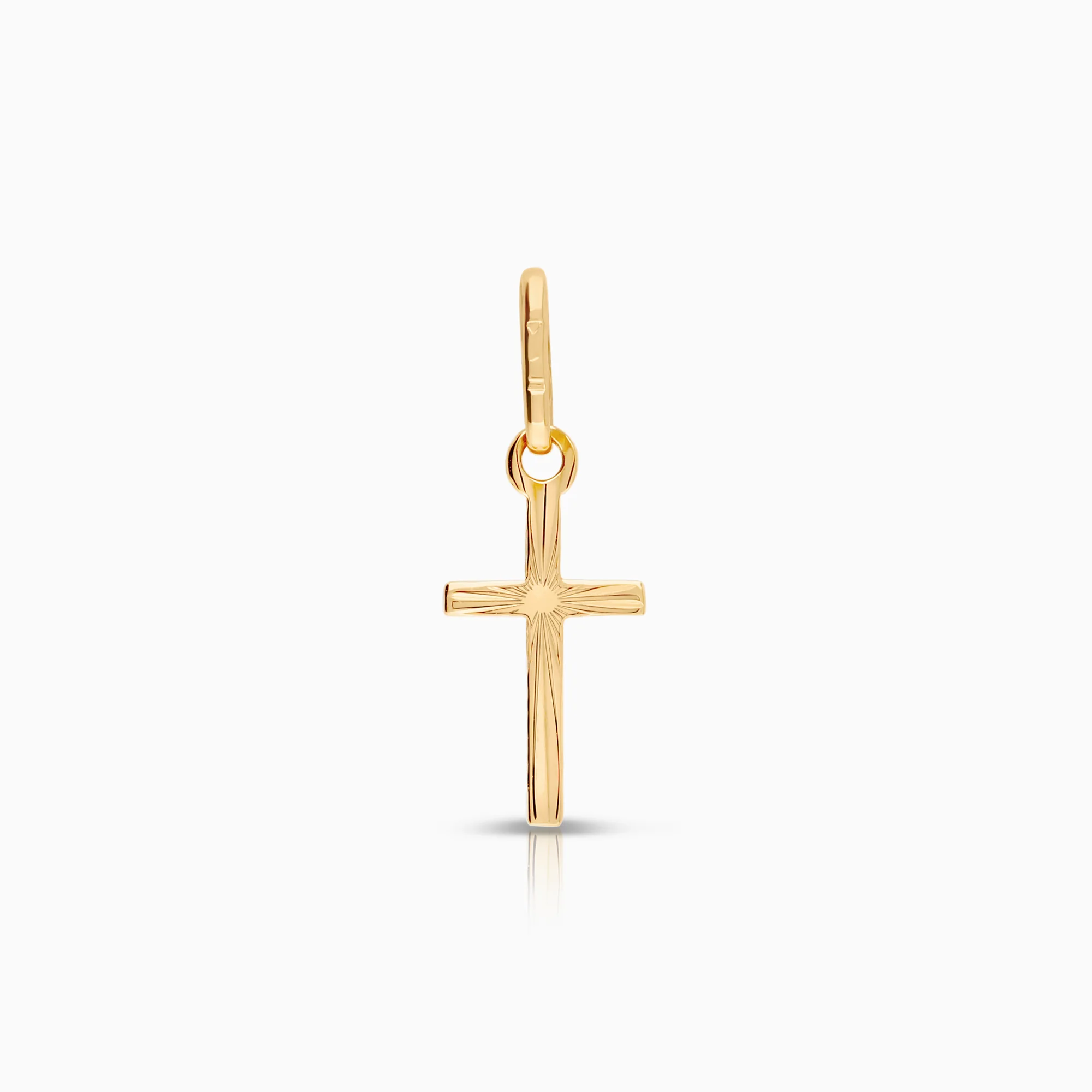 Cross pendant 0.33g 18K gold