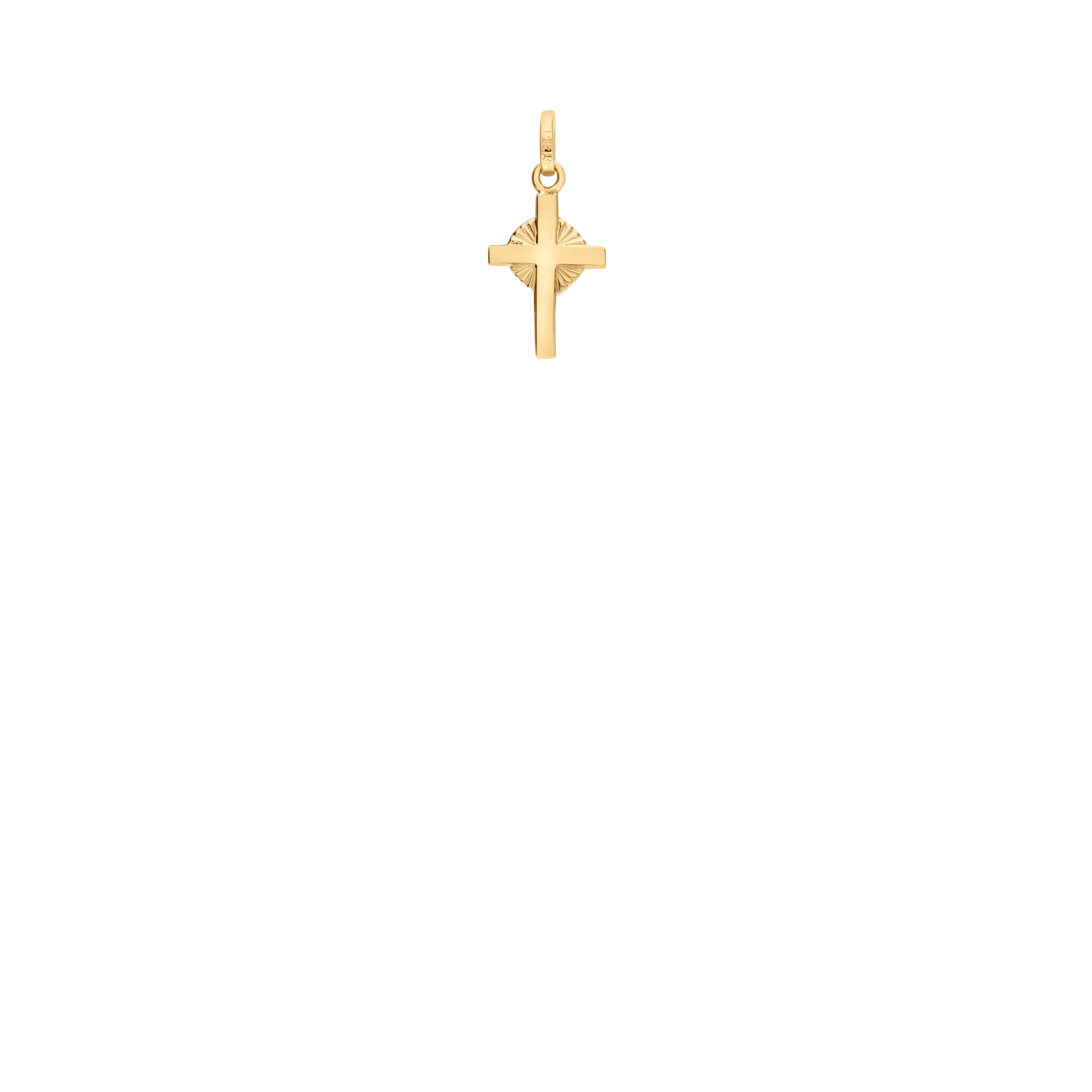 Cross Pendant 0.48g 18K Gold - Image 2