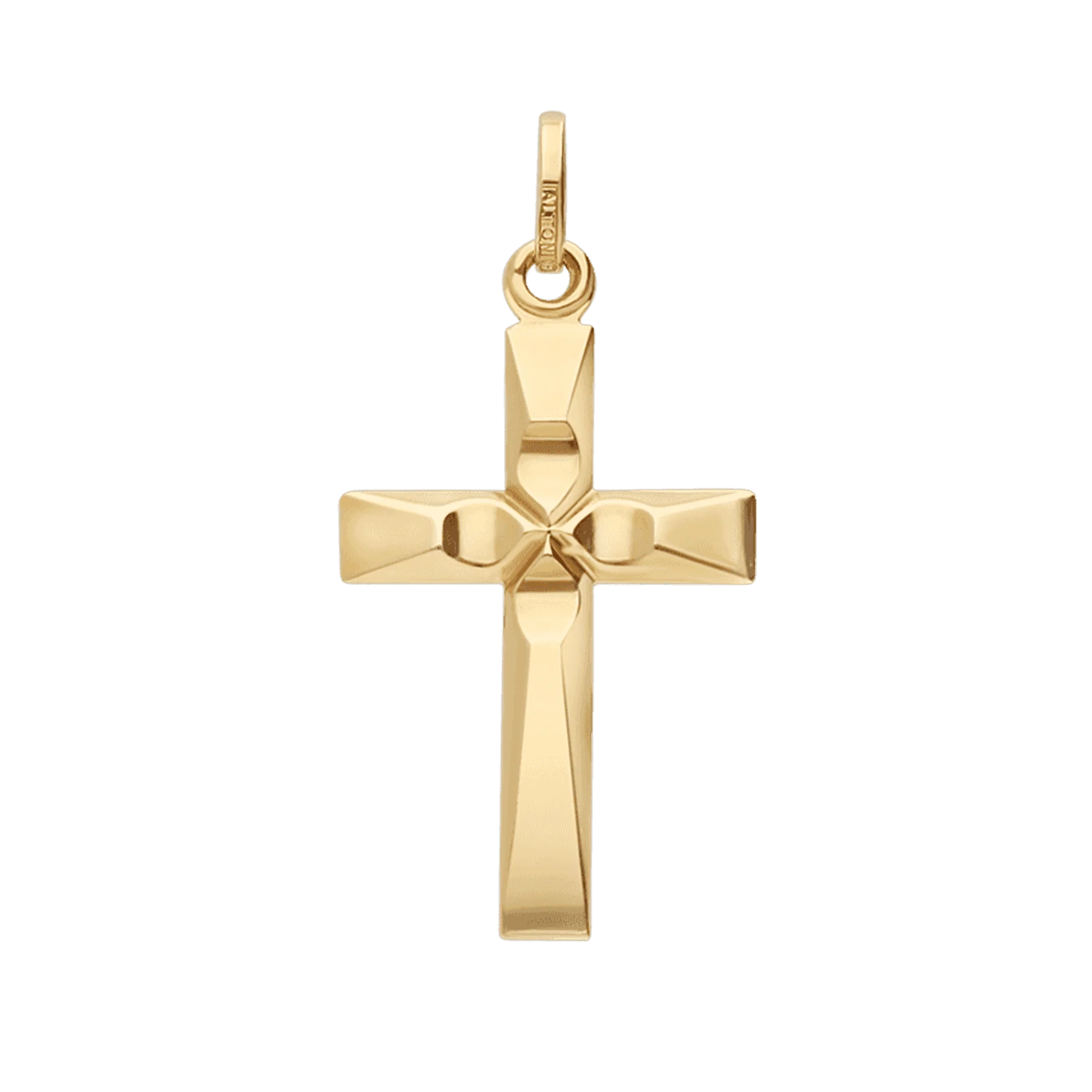 Cross pendant 0.63g 18K gold - Image 2