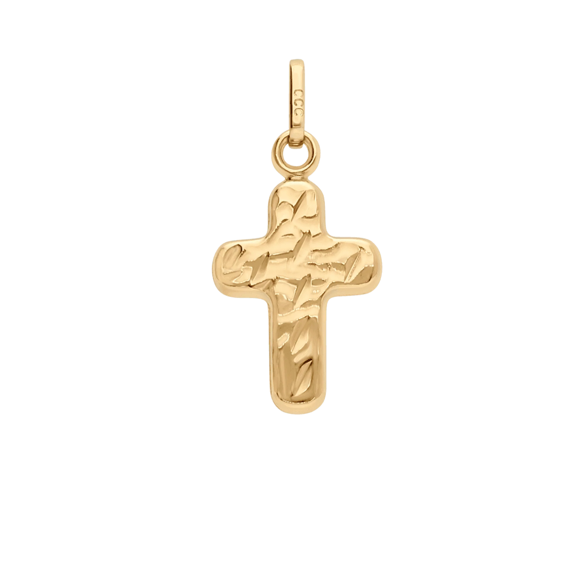 Cross pendant 0.64g 18K gold - Image 2