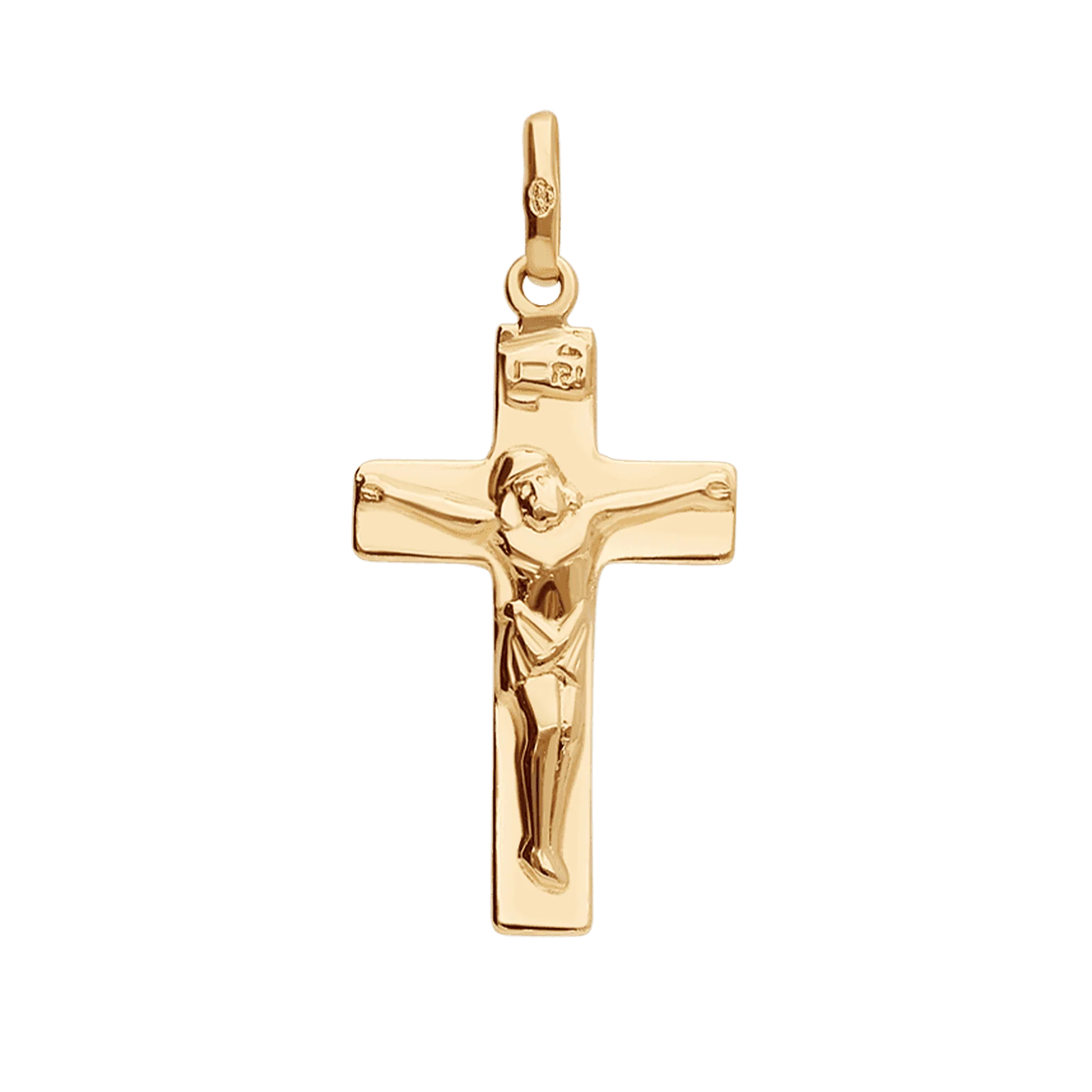 Cross pendant 0.65g 18K gold - Image 2