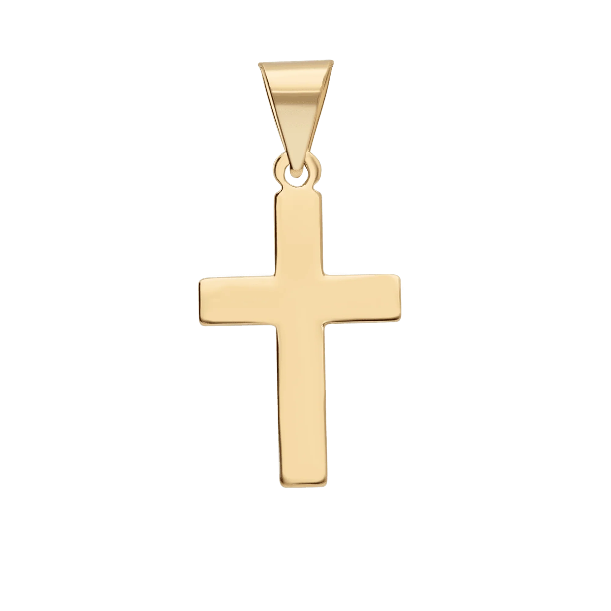 Cross pendant 0.70g 18K gold - Image 2