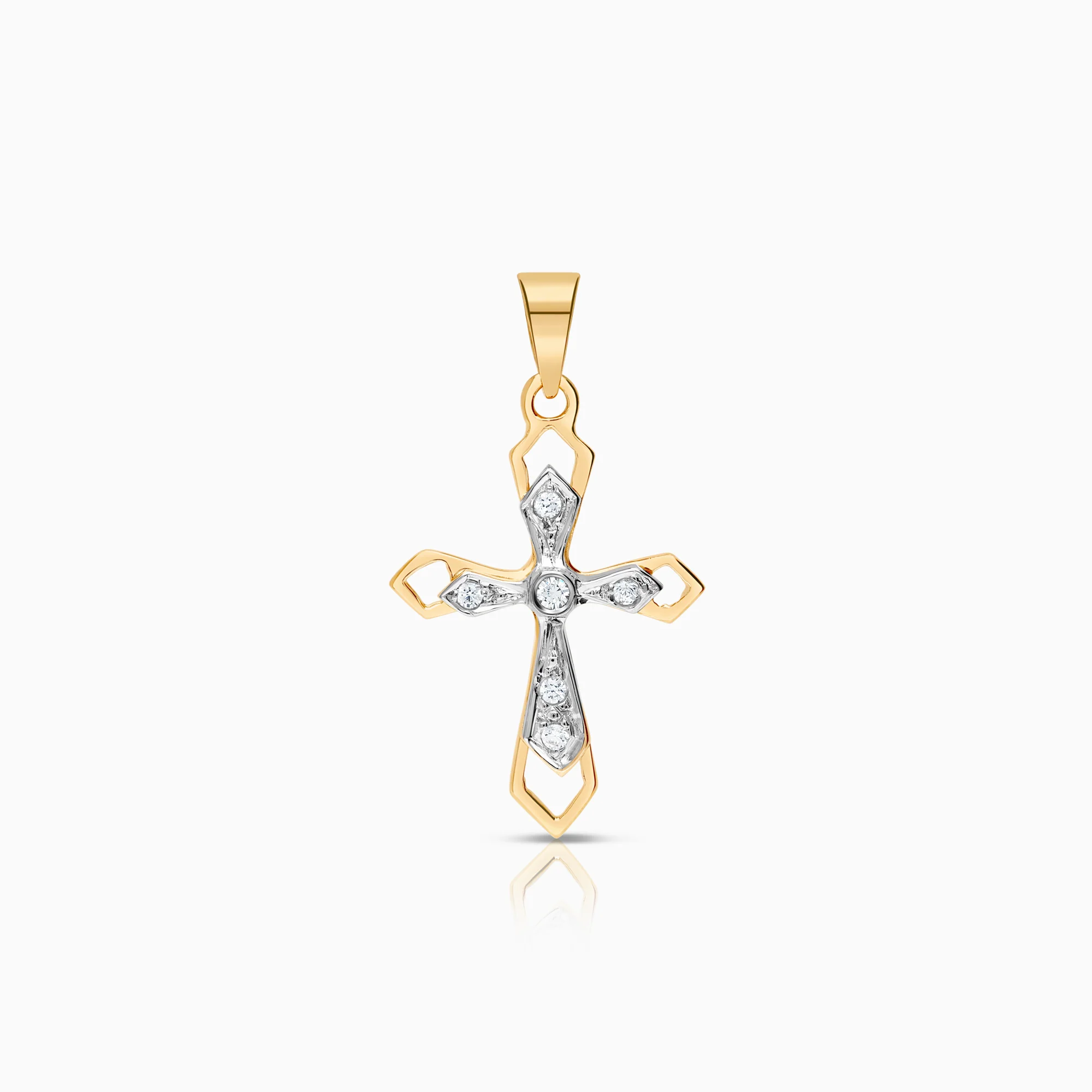 Cross pendant 1.89g 18K gold