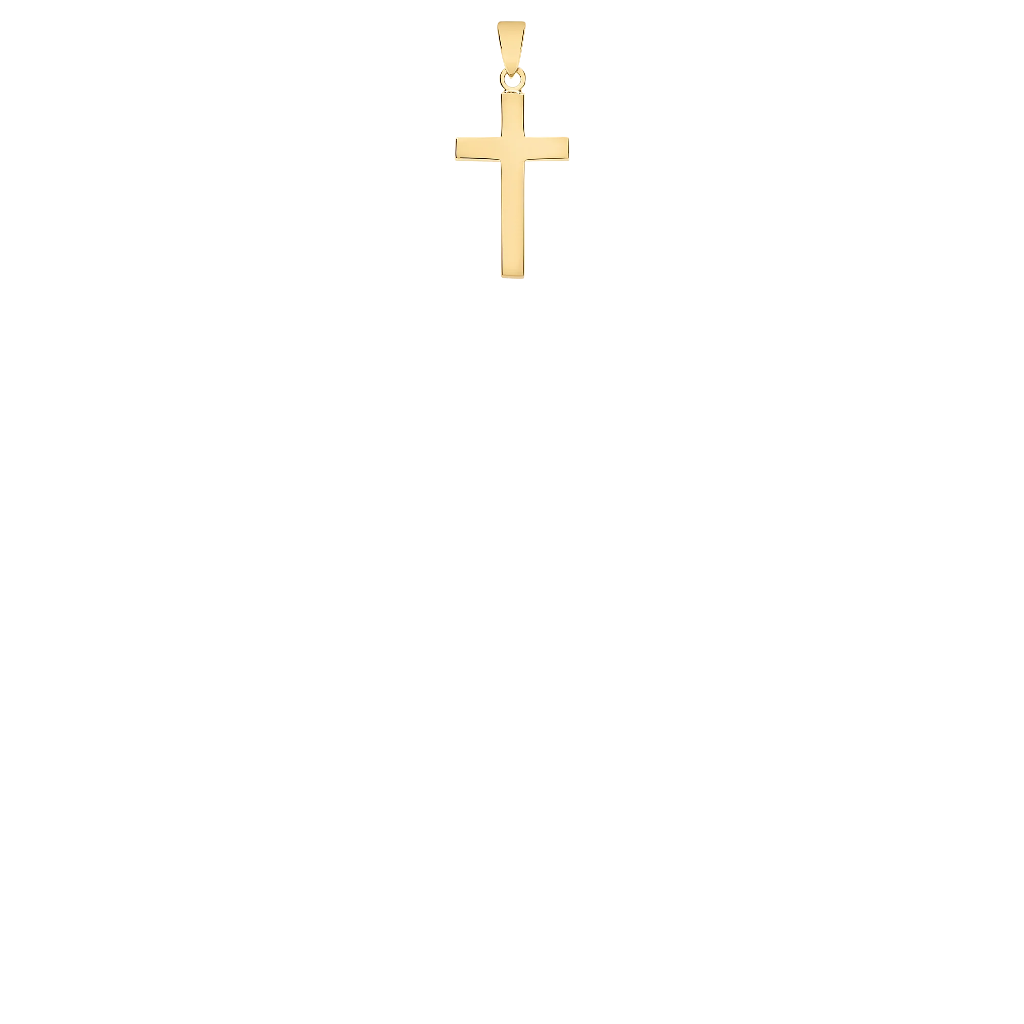 Cross Pendant 1.16g 18K Gold - Image 2