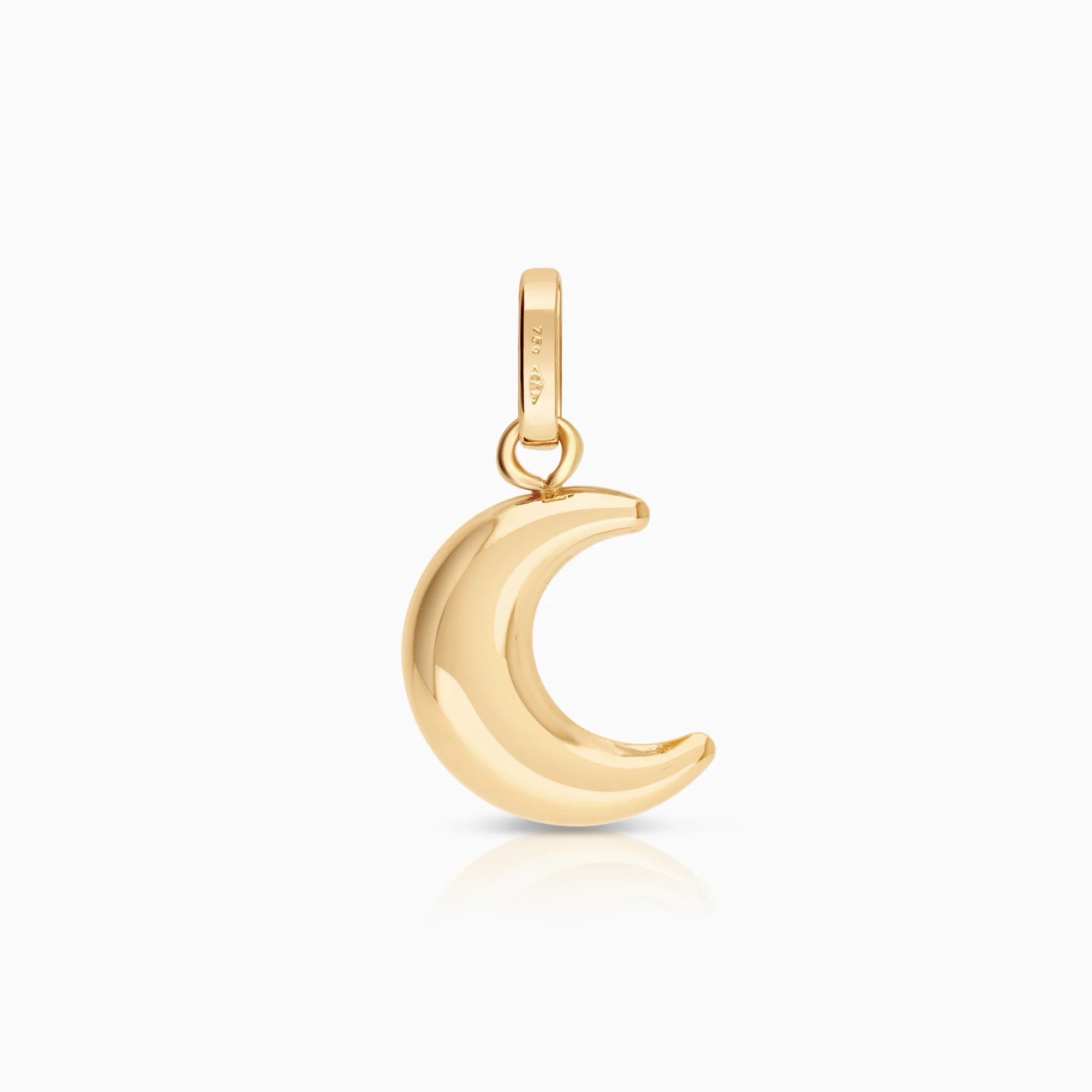 Moon pendant 0.34g 18K gold