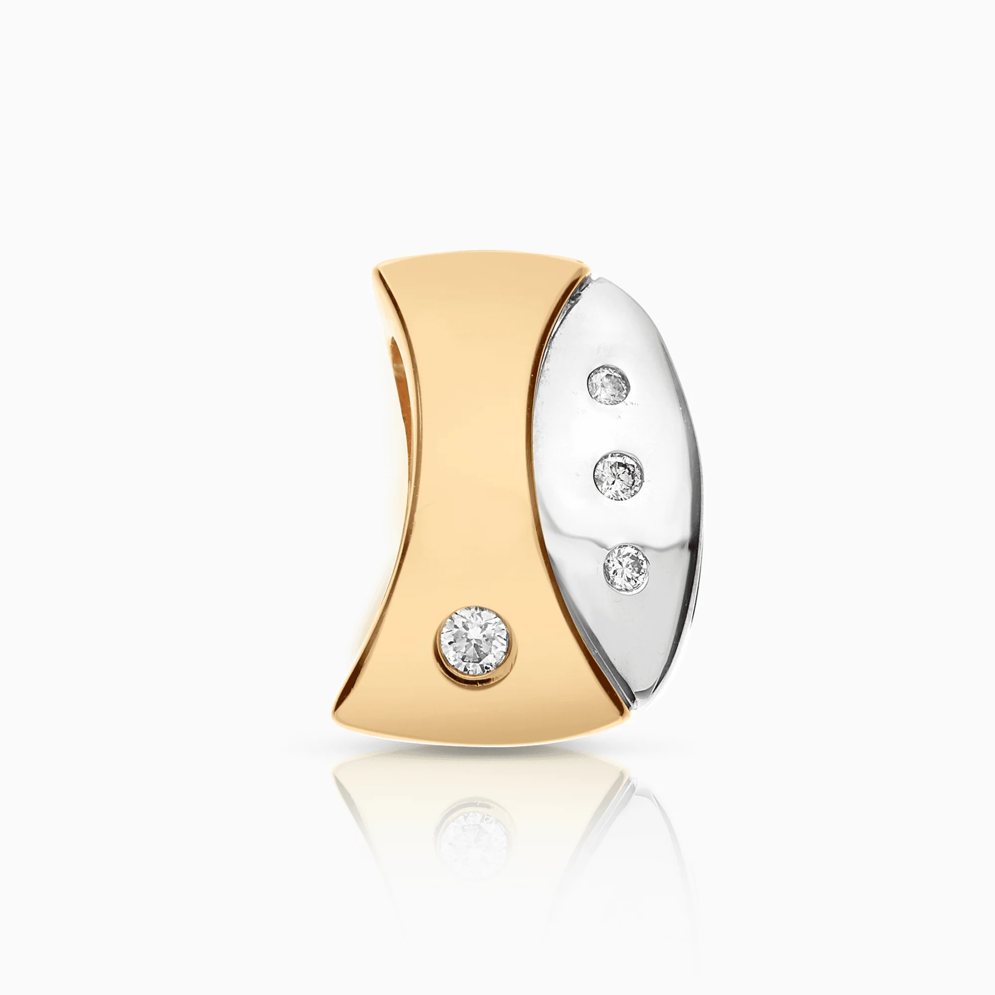 Pendant with diamonds 0.075ct 18K white gold