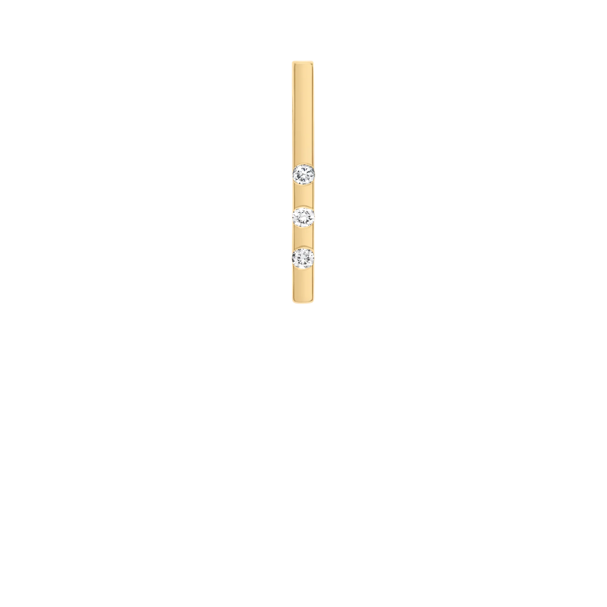 Pendant with diamonds 0.15ct 18K gold - Image 2