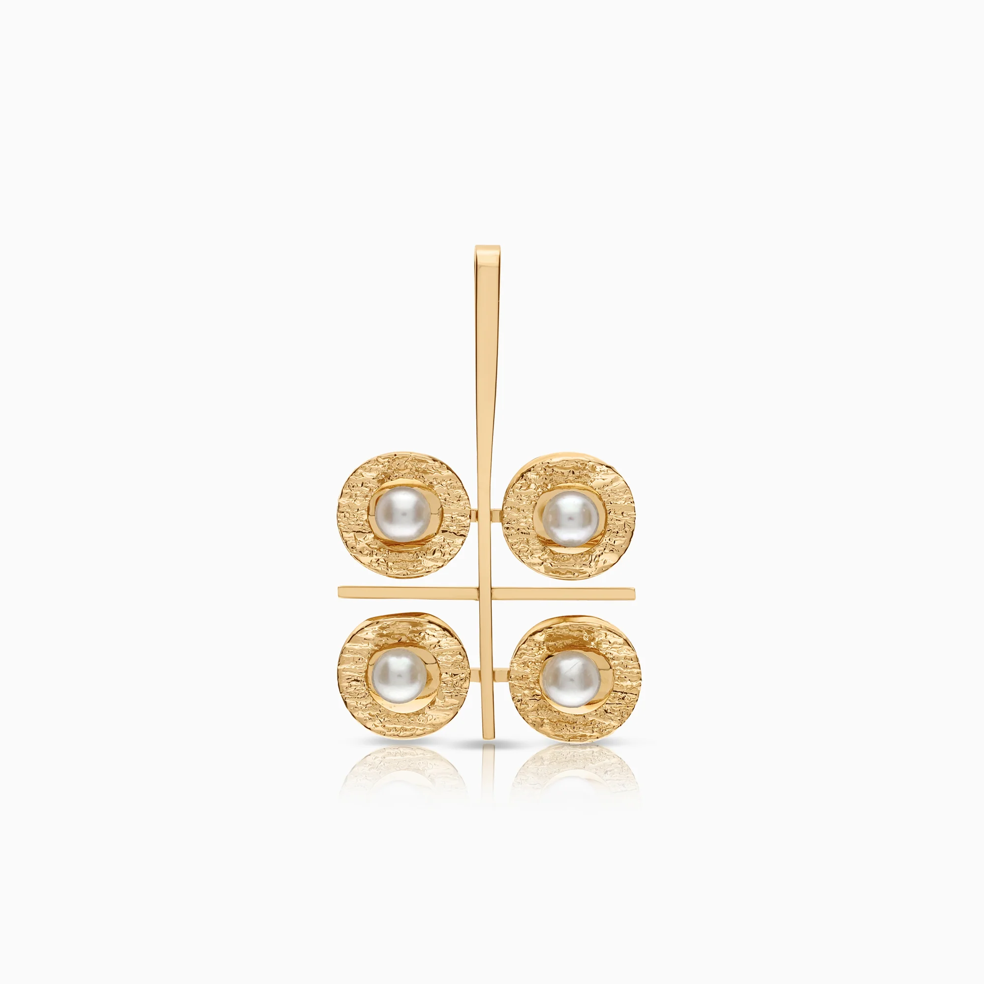 Pendant with pearls 3.50 g 18K gold