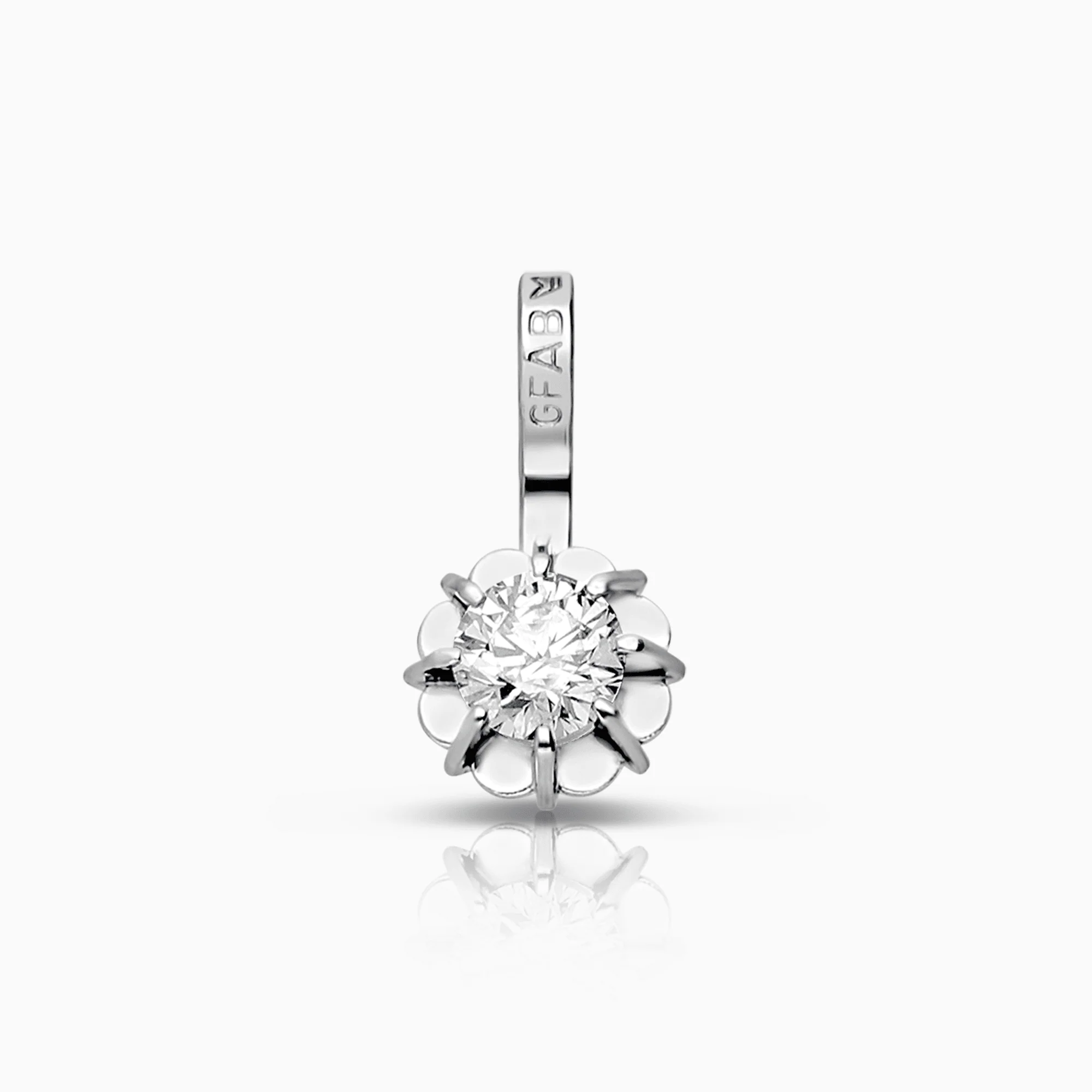 Pendant with Brilliant 0.20ct 18K White Gold