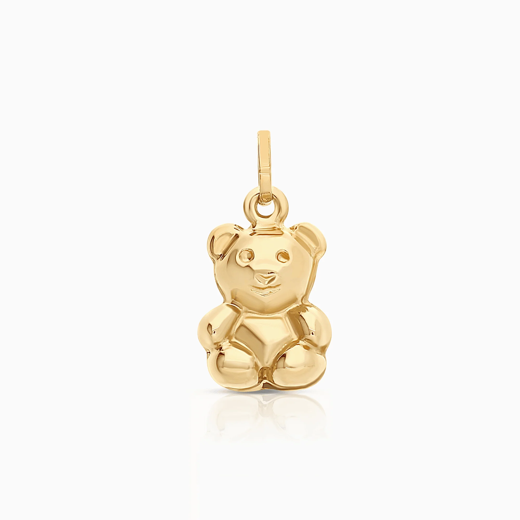 Teddy bear pendant 0.89g 18K gold