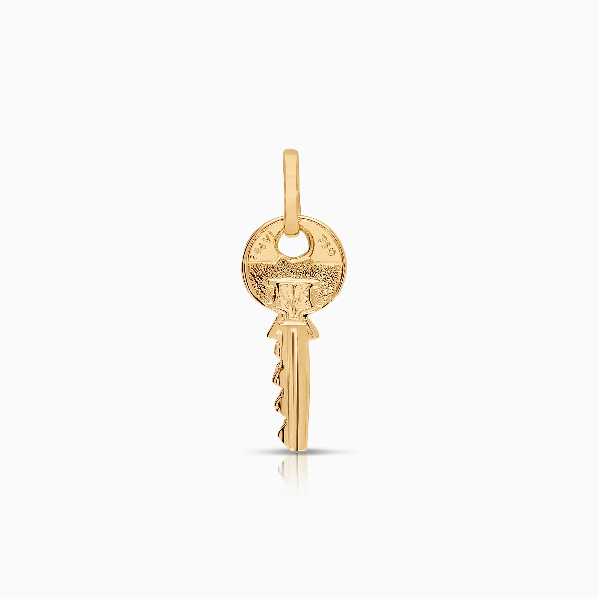 Key pendant 1.04g 18K gold