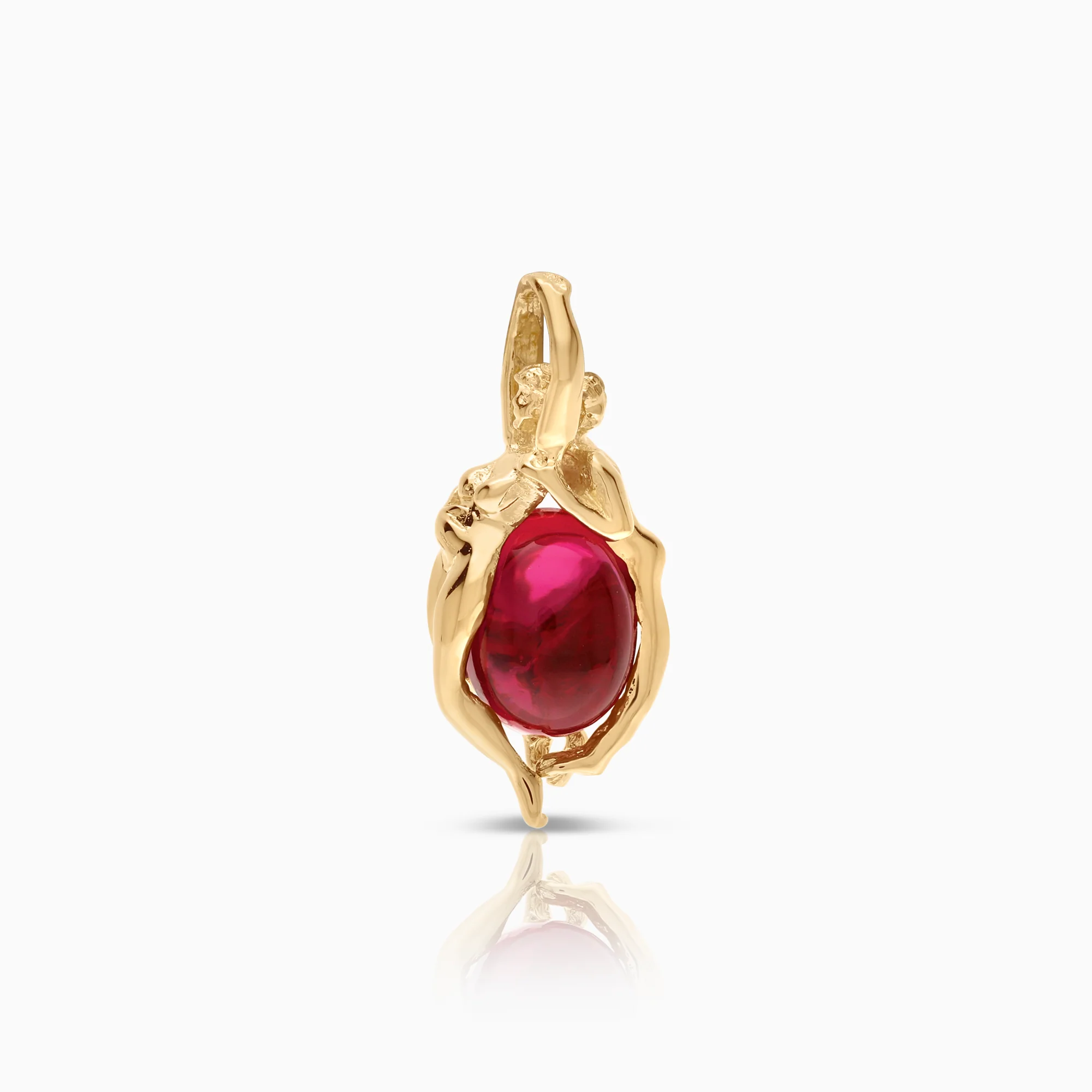 Embraced woman pendant 2.86 g 18K gold - Image 2