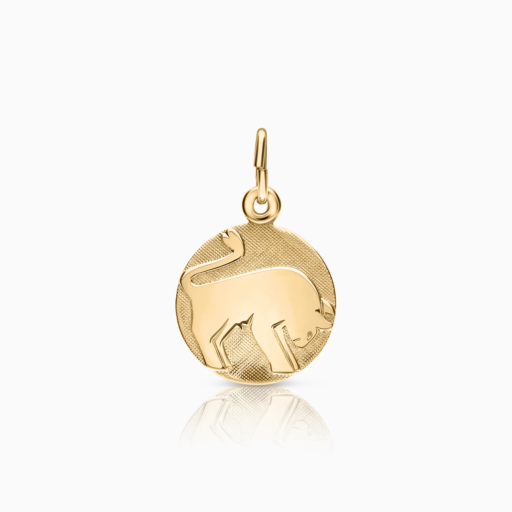 Ox pendant 1.01g 18K gold
