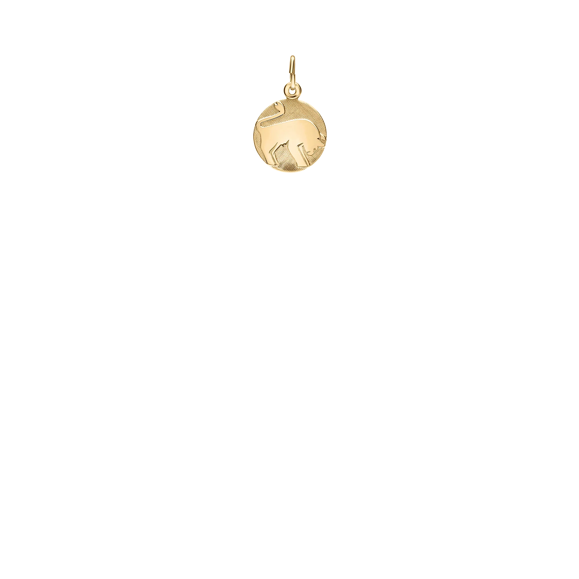 Ox pendant 1.01g 18K gold - Image 2