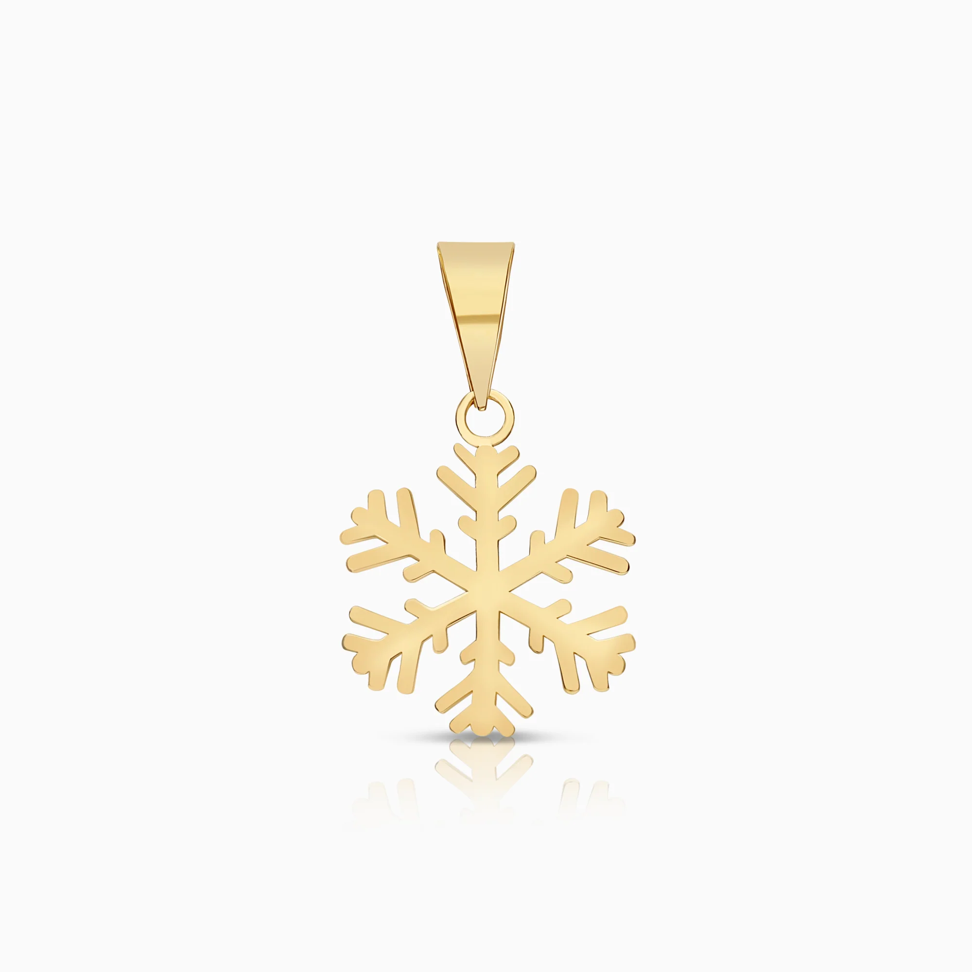 Pendant snowflake 0.33g 18K gold