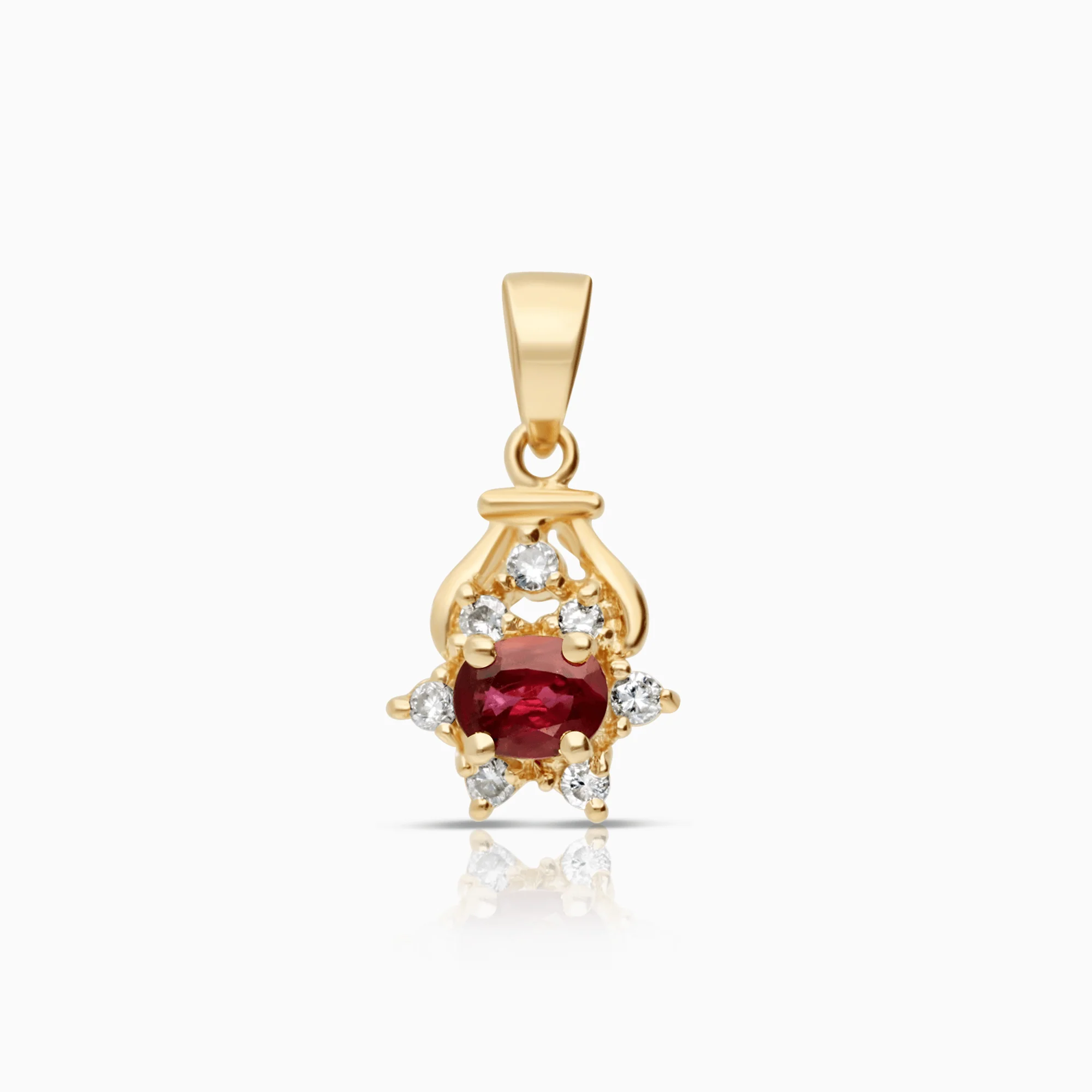 Star Pendant 0.39ct 18K Gold