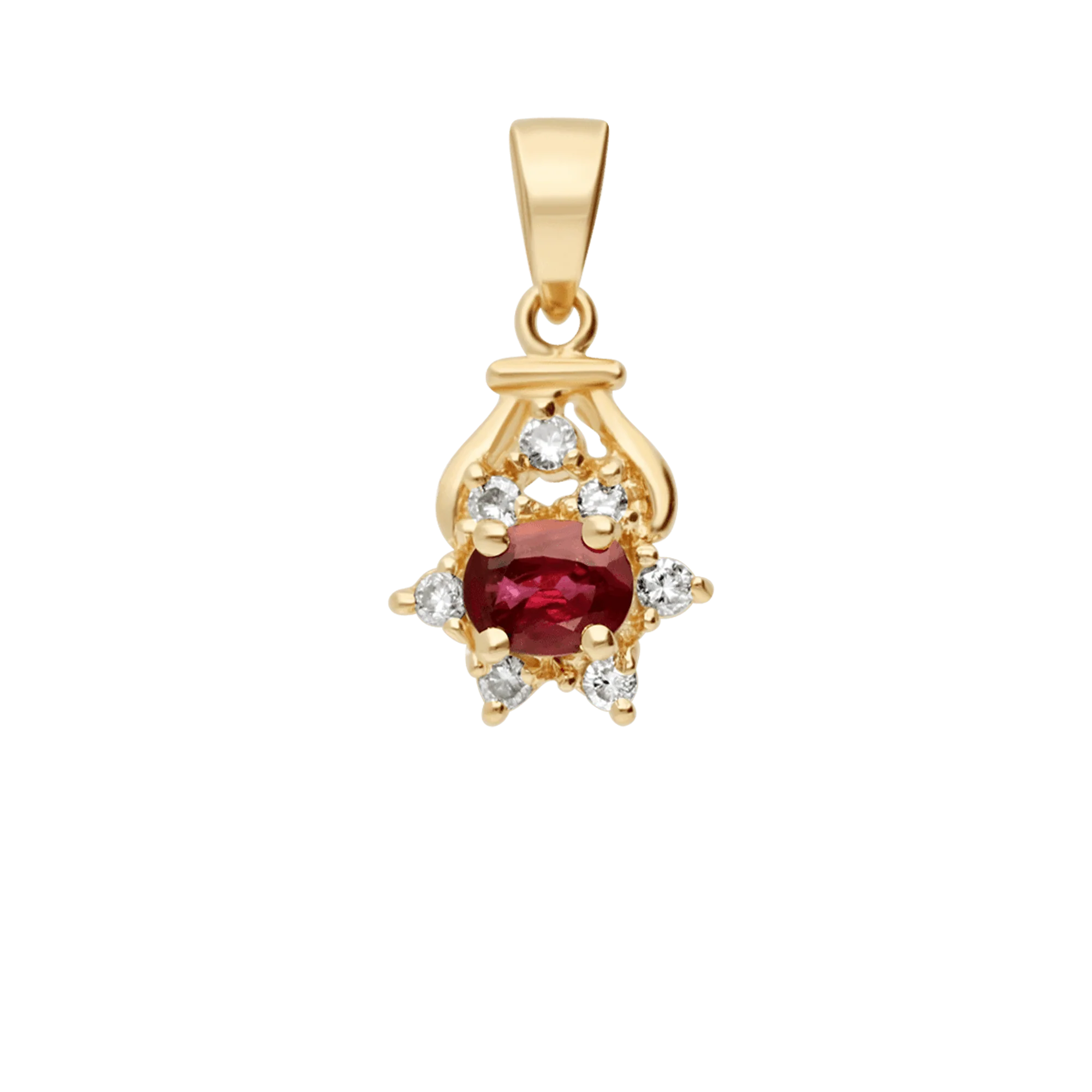 Star Pendant 0.39ct 18K Gold - Image 2