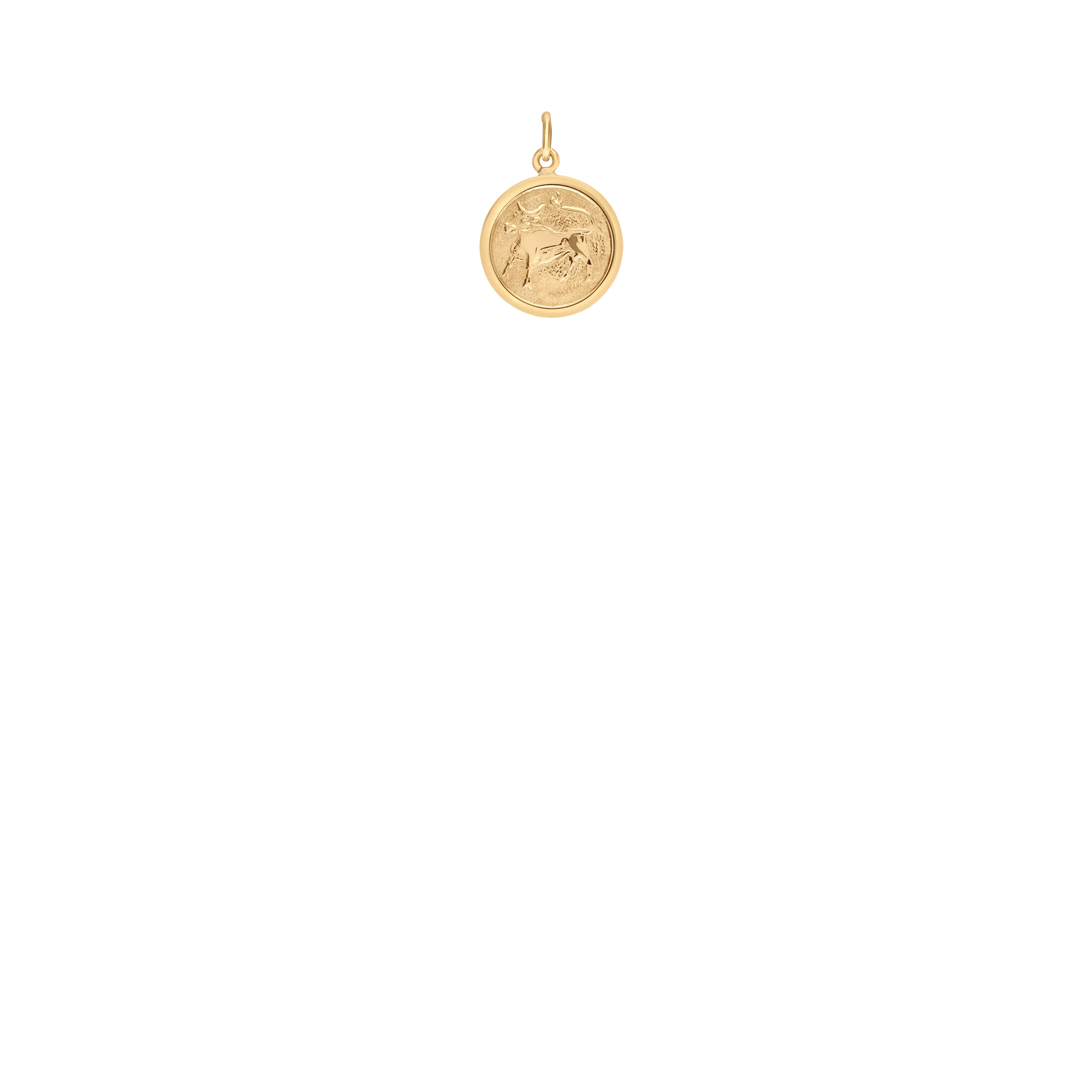 Taurus zodiac pendant 1.05g 18K gold - Image 2