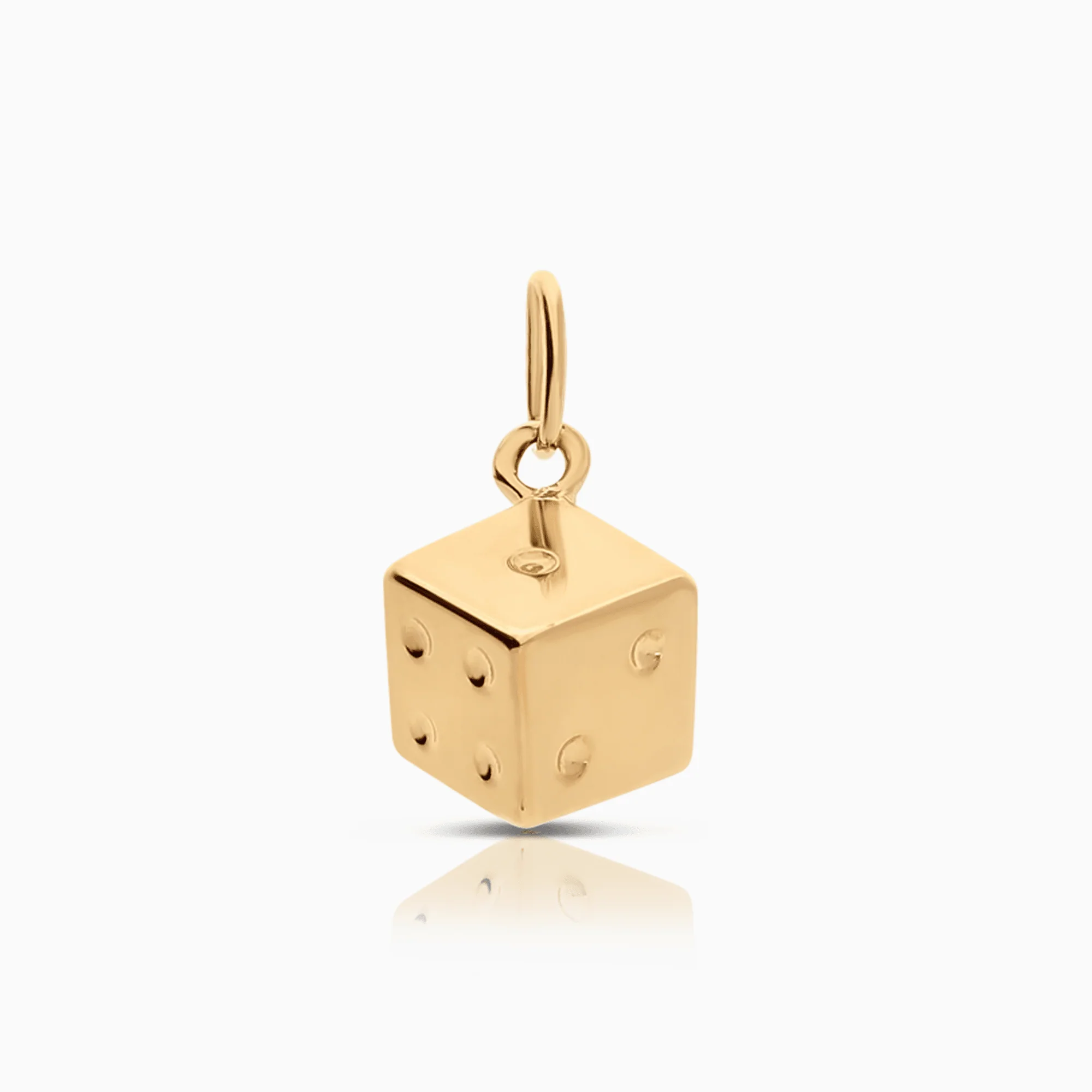 Dice pendant 0.84g 18K gold