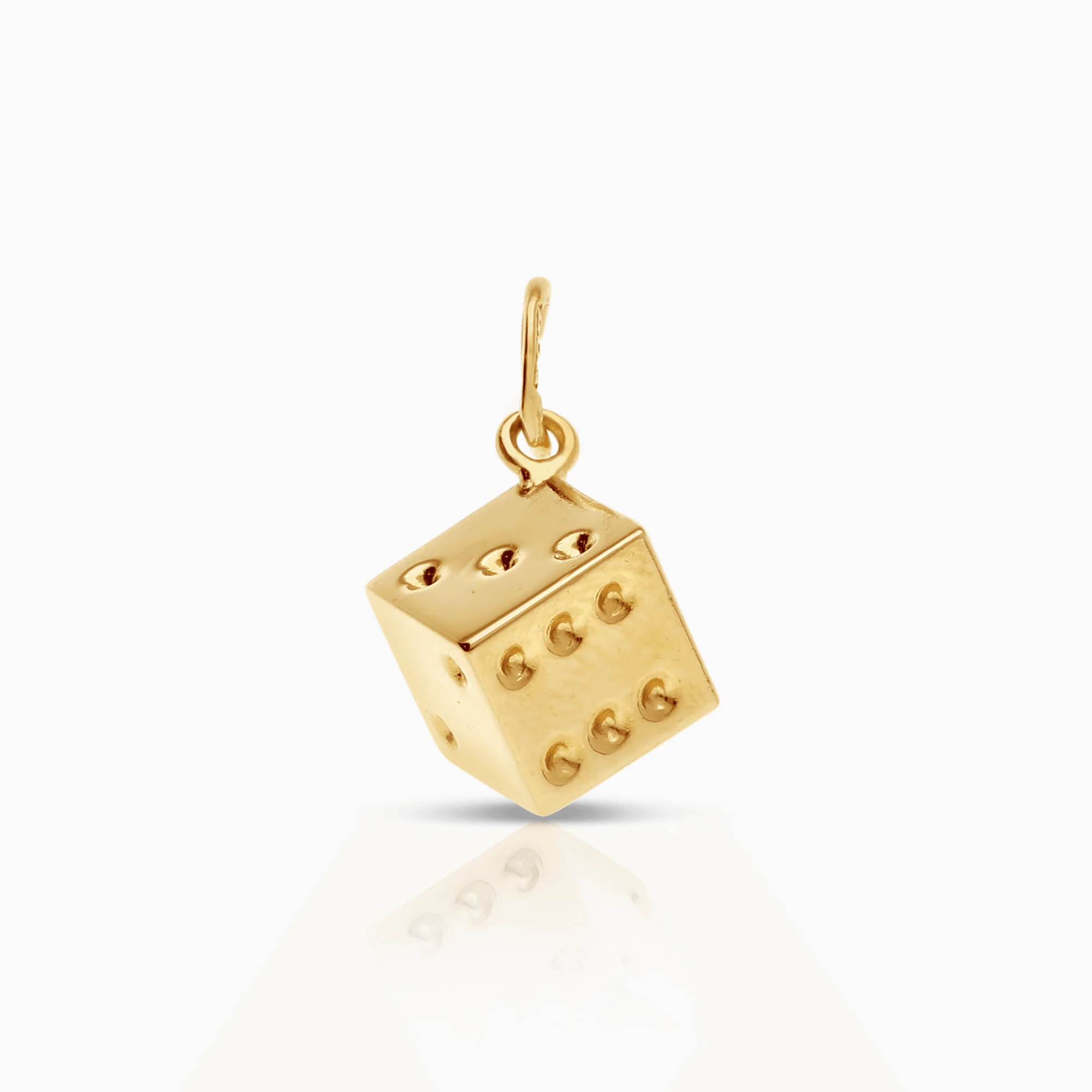Pendant dice 0.85g 18K gold